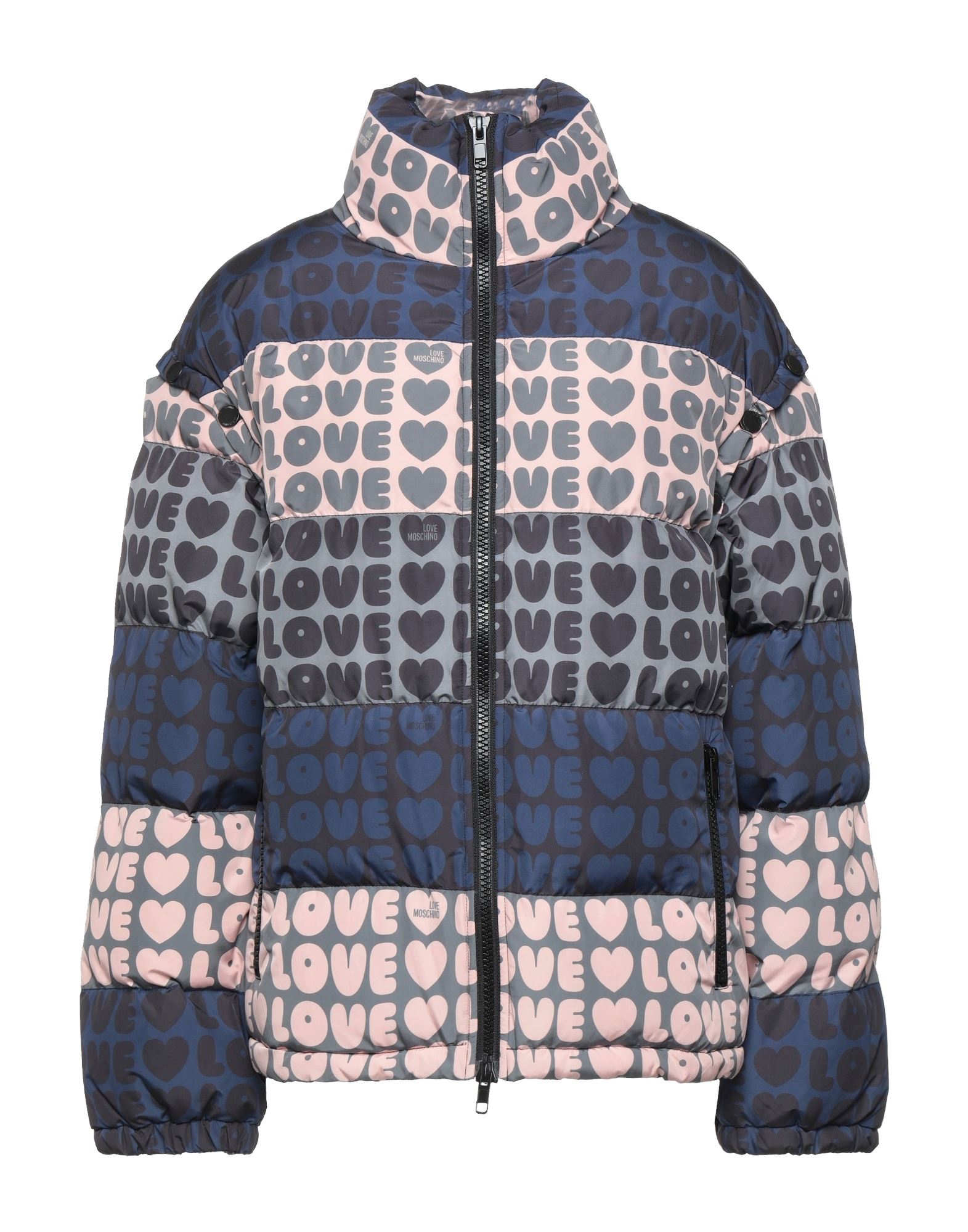 테크니컬 패브릭, 브랜드 로고, 로고 디자인, 터틀넥, 싱글브레스티드, 롱 슬리브, 분리가능 소매, 엘라스틱 커프스, 내부 패딩, κλείσιμο με φερμουάρ, 멀티 포켓. 이미지