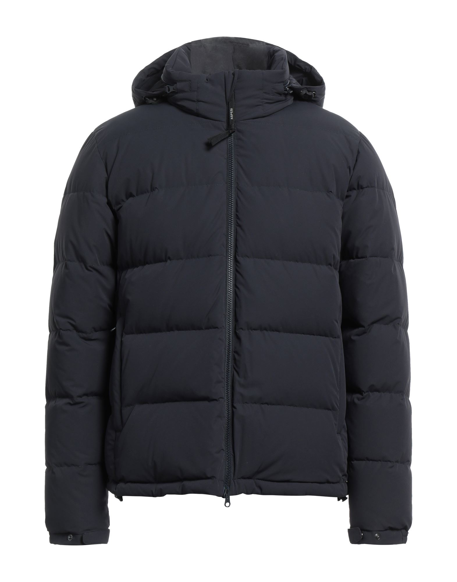 테크니컬 패브릭, 퀼팅, 장식 부착 없음, 솔리드 컬러, 목 부분의 분리 가능한 후드, 싱글브레스티드, 롱 슬리브, 구스 다운 내장, 지퍼 클로저, 멀티 포켓, 지퍼 포켓, 스트레치, 동물성 비섬유 자재 함유, 싱글브레스티드 자켓. 이미지