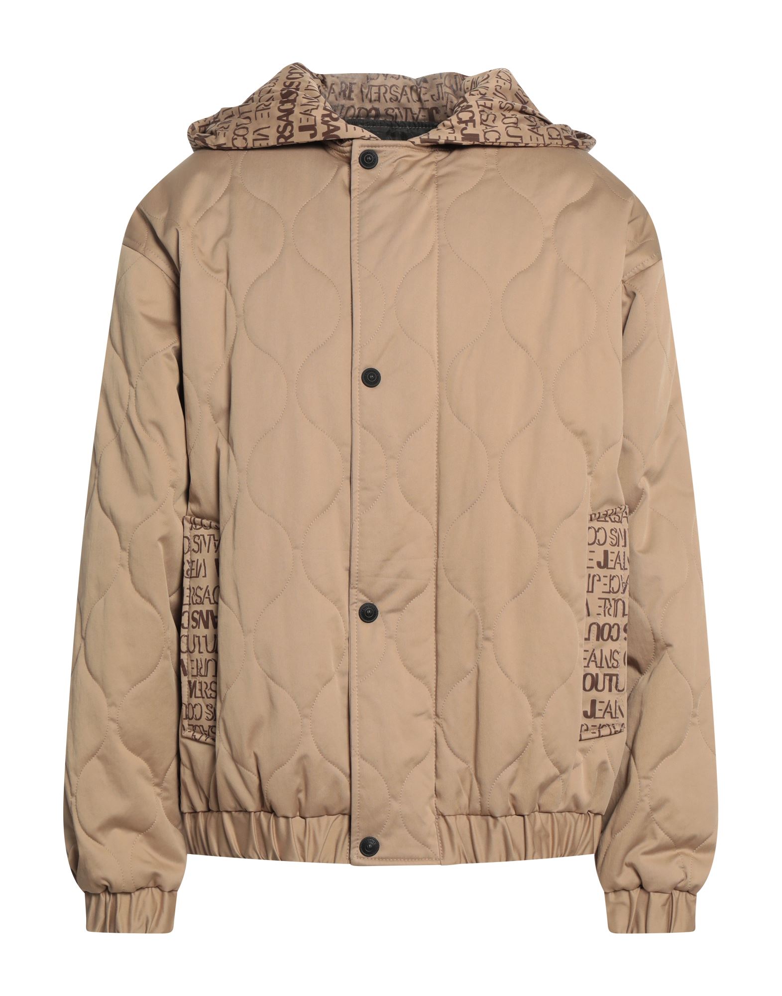 테크니컬 패브릭, 브랜드 로고, 투톤 패턴, 후드, 싱글브레스티드, 롱 슬리브, 안감있음, 스냅버튼, 지퍼 클로저, 멀티 포켓, 스트레치, 싱글브레스티드 자켓. 이미지