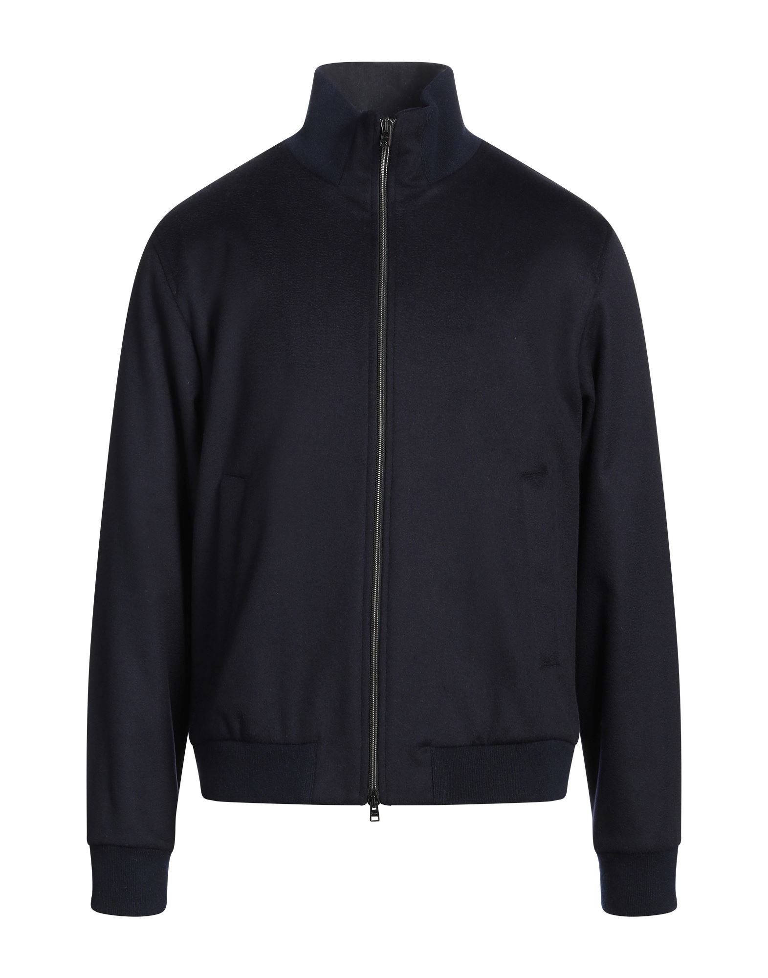 캐주얼 자켓, 펠트, 솔리드 컬러, 장식 부착 없음, 터틀넥, 싱글브레스티드, 롱 슬리브, 안감있음, 지퍼 여밈, 멀티 포켓, 드라이클리닝, 표백 금지, 건조기 사용불가. 이미지