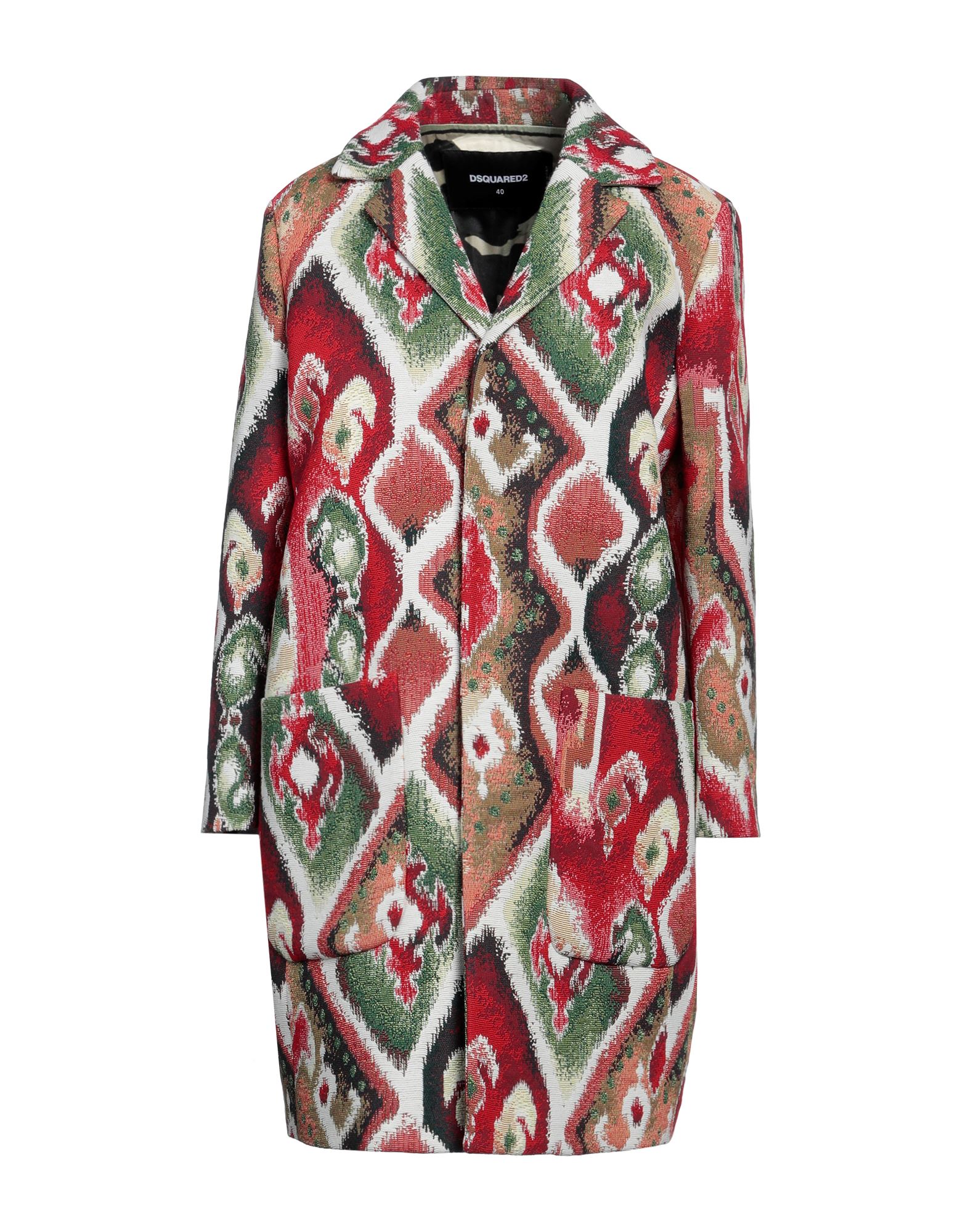 트위드, 장식 부착 없음, 멀티컬러 패턴, 라펠, 싱글브레스티드, 롱 슬리브, 안감있음, 스냅버튼, 멀티 포켓, 싱글브레스티드 자켓. 이미지