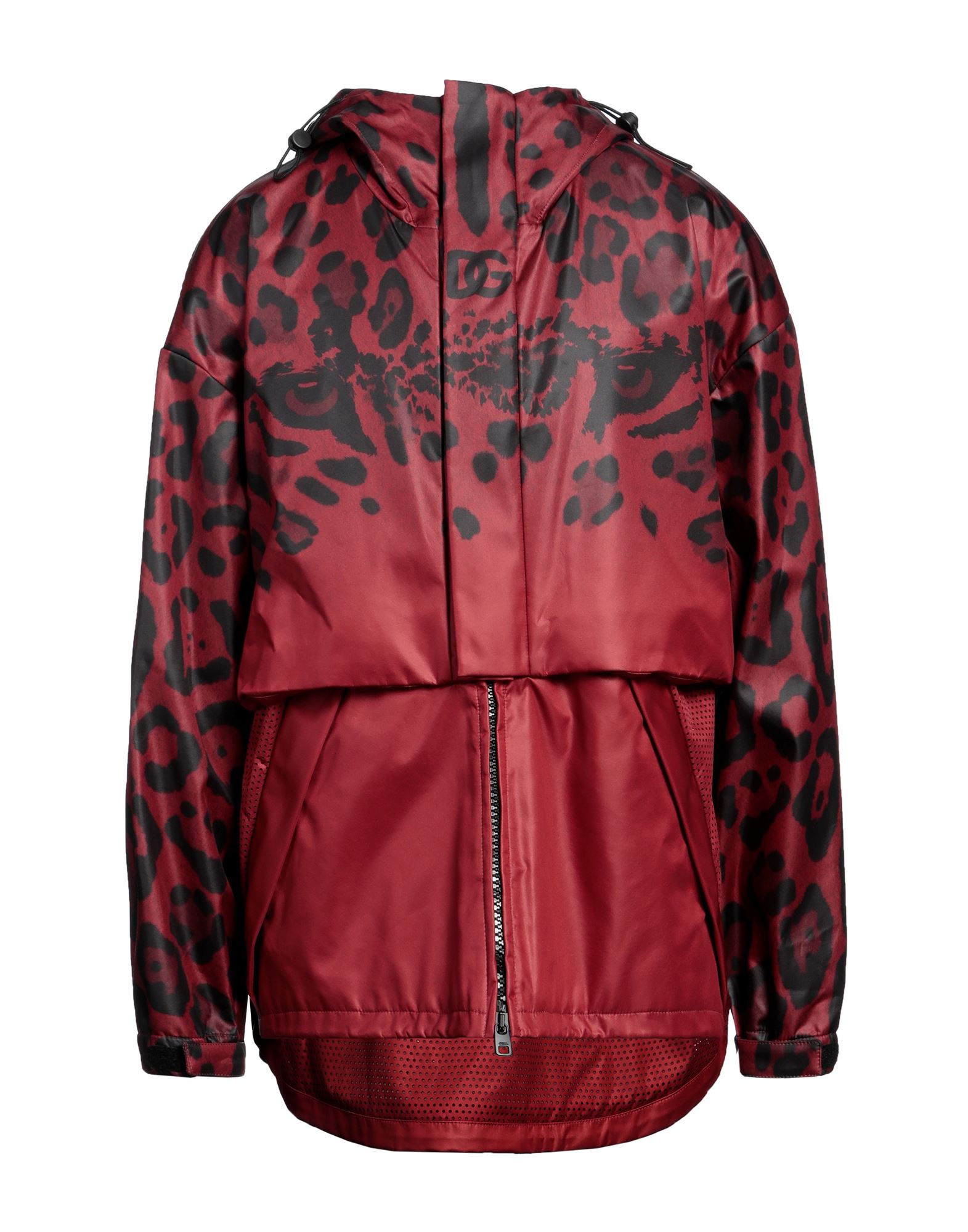 인조가죽, 테크니컬 패브릭, 오픈워크, 브랜드 로고, 레이스업, 투톤 패턴, 레오파드 패턴, 후드, 싱글브레스티드, 롱 슬리브, 안감있음, 지퍼 클로저, 벨크로, 멀티 포켓, 기타 아우터웨어. 이미지