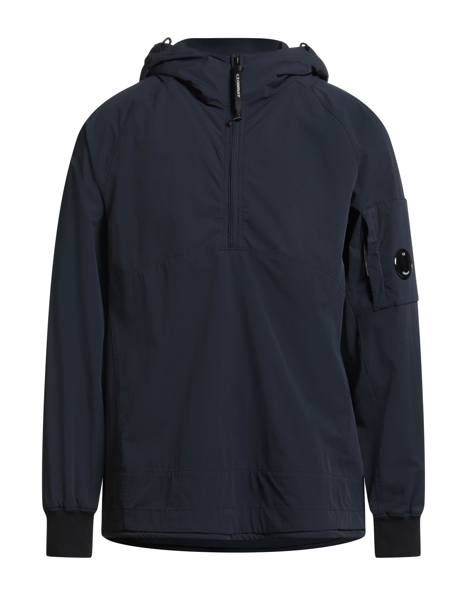 캐주얼 자켓, 테크니컬 패브릭, 솔리드 컬러, 브랜드 로고, 후드, 싱글브레스티드, 롱 슬리브, 리브 조직 커프스, 안감없음, 지퍼 여밈, 지퍼 포켓, 드로스트링 헴라인, 스트레치, 세탁기로 세탁, 표백 금지, 건조기 사용불가. 이미지