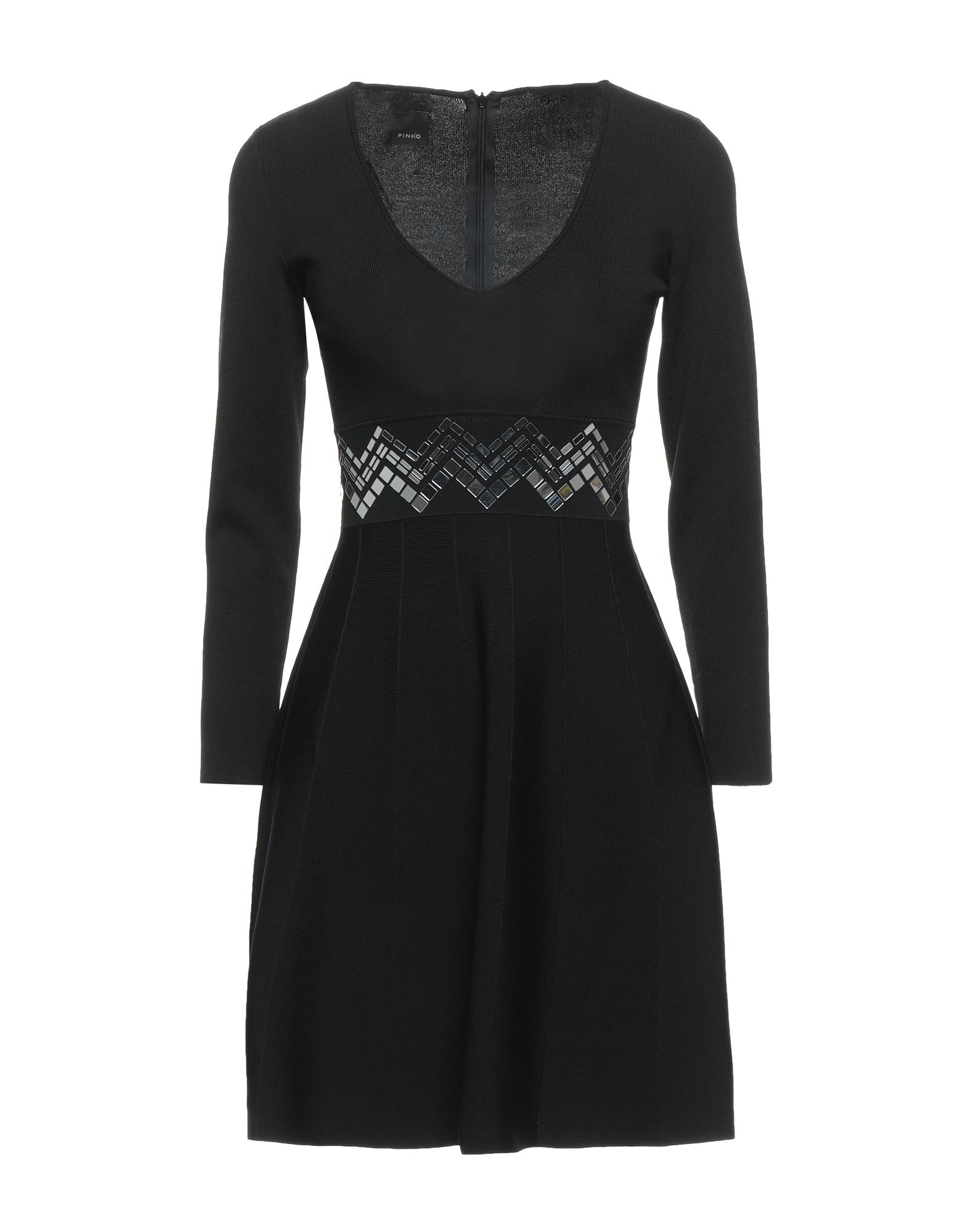 저지, 콘트라스트 디테일, 장식 디테일 솔리드 컬러, v 네크라인, 롱 슬리브, 포켓 없음, 뒤여밈, κλείσιμο με φερμουάρ, 안감없음, 스트레치. 이미지