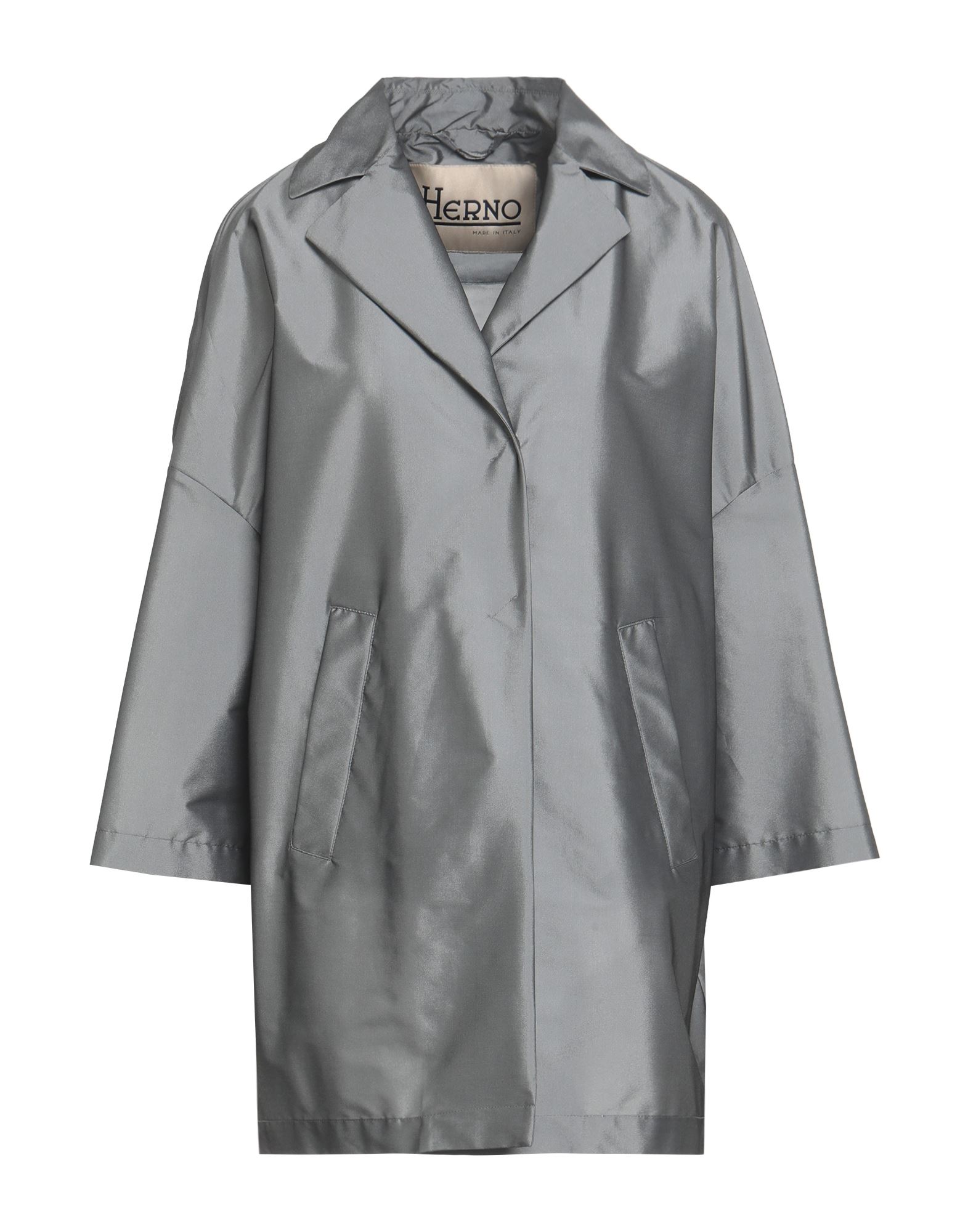 롱 자켓, 테크니컬 패브릭, 솔리드 컬러, 장식 부착 없음, 라펠, 싱글브레스티드, 롱 슬리브, 안감없음, 스냅버튼 여밈, 멀티 포켓, 스트레치, 세탁기 세탁 또는 드라이클리닝, 건조기 사용불가. 이미지