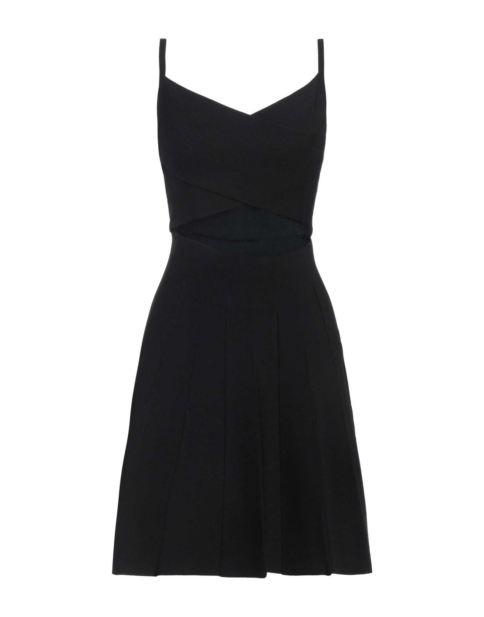 플레어 드레스, 니트 소재, 라이트웨이트 니트, 솔리드 컬러, 장식 부착 없음, 와이드 네크라인, 슬리브리스, 포켓 없음, 손세탁, 표백 금지, 건조기 사용불가. 이미지