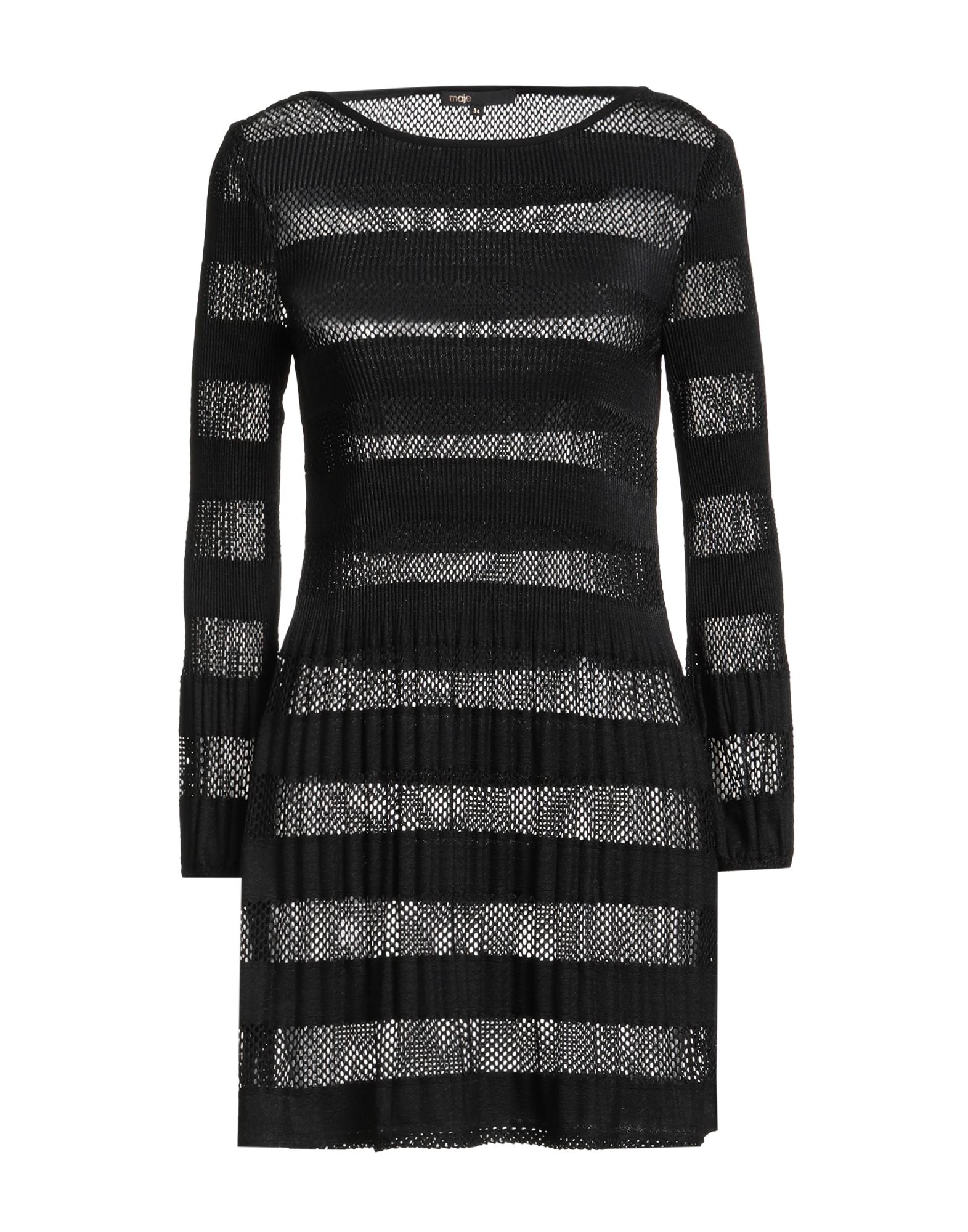 바디콘 드레스, 메쉬 패브릭, 솔리드 컬러, 장식 부착 없음, 크루넥, 롱 슬리브, 안감없음, 손세탁 또는 드라이클리닝, 표백 금지, 건조기 사용불가, 다림질 금지. 이미지