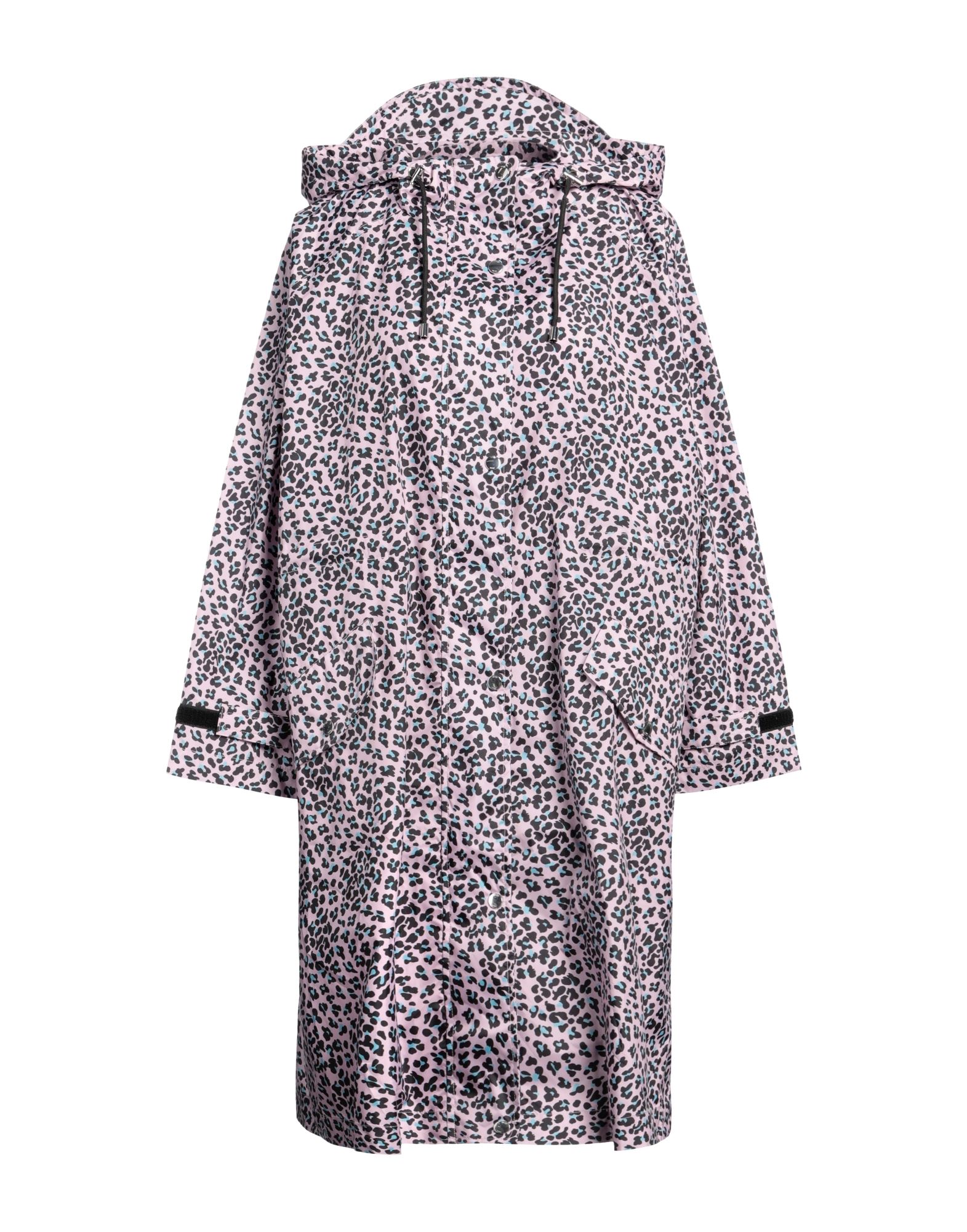 테크니컬 패브릭, 장식 부착 없음, 레오파드 패턴, 후드, 싱글브레스티드, 롱 슬리브, 안감없음, 지퍼 여밈, 멀티 포켓, 싱글브레스티드 자켓. 이미지