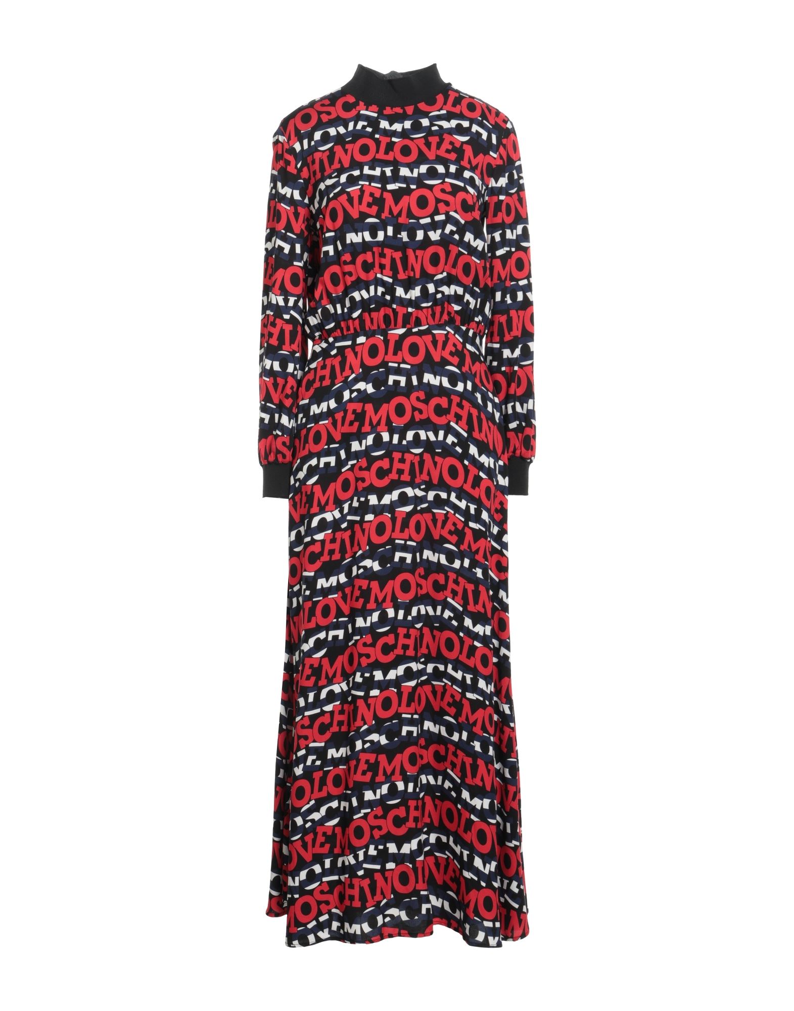 플레어 드레스, 우븐, 로고 디자인, 니트 트리밍, 목 넥, 롱 슬리브, 안감없음, 지퍼 여밈, 포켓 없음, 세탁기로 세탁, 표백 금지, 건조기 사용가능. 이미지