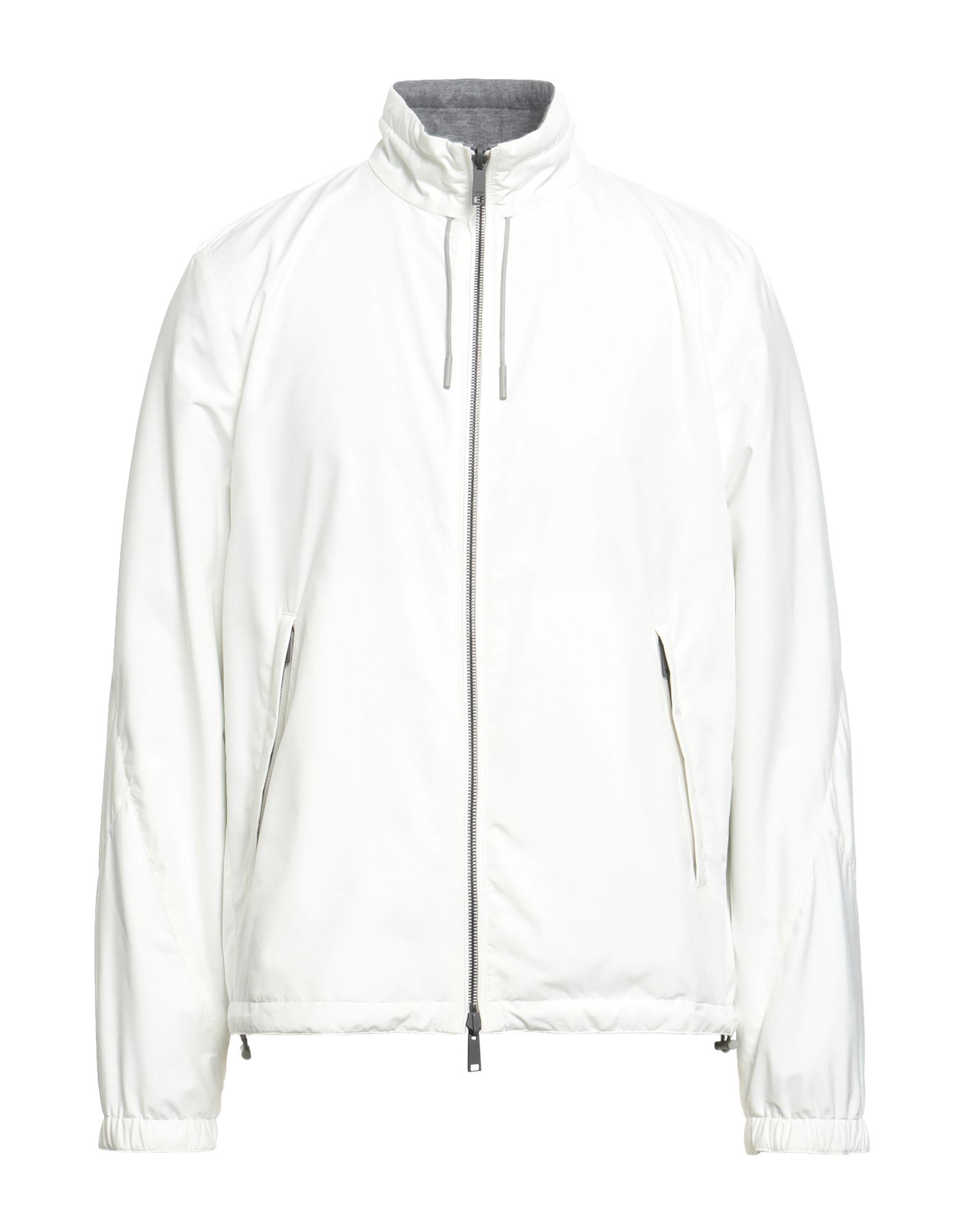 캐주얼 자켓, 테크니컬 패브릭, 니트 소재, 더블 페이스, 가죽 인서트, 솔리드 컬러, 터틀넥, 롱 슬리브, 안감있음, 지퍼 여밈, 지퍼 포켓, 내부 포켓, 드로스트링 헴라인, 동물성 비섬유 자재 함유, 드라이클리닝, 표백 금지, 건조기 사용불가. 이미지