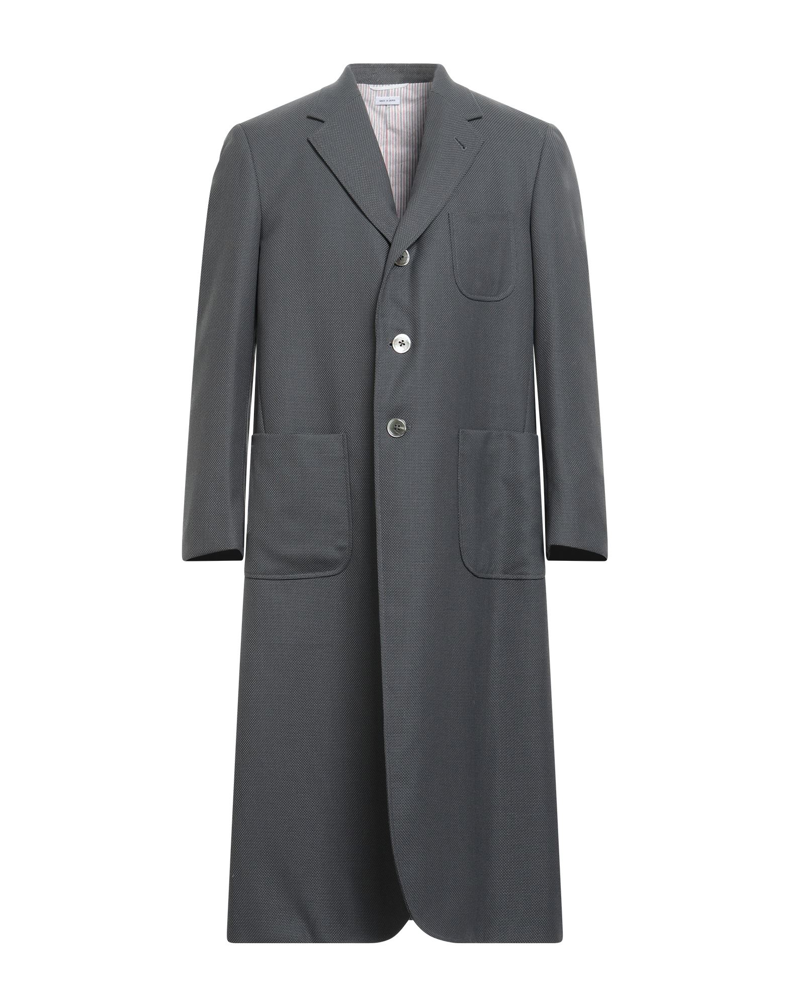 싱글 브레스티드 코트, 니트 소재, 미디엄웨이트 니트, 솔리드 컬러, 장식 부착 없음, 라펠, 롱 슬리브, 버튼 커프스, 안감있음, 버튼 여밈, 백 슬릿, 동물성 비섬유 자재 함유, 전문 세탁 또는 드라이클리닝, 표백 금지, 건조기 사용불가, 다림질 금지. 이미지