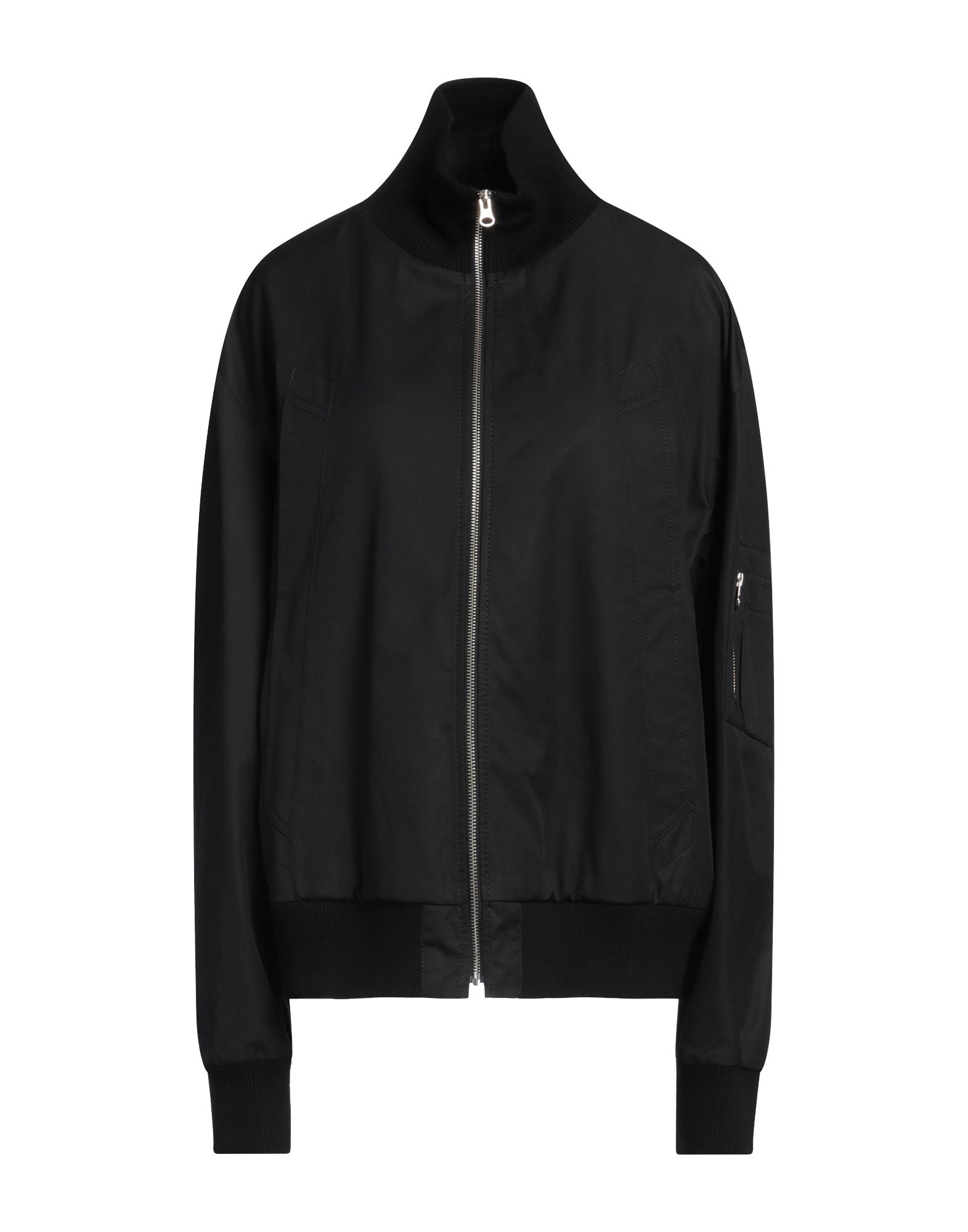 보머 자켓, 우븐, 니트 소재, 라이트웨이트 니트, 솔리드 컬러, 장식 부착 없음, 터틀넥, 싱글브레스티드, 롱 슬리브, 안감있음, 지퍼 여밈, 멀티 포켓, 드라이클리닝, 표백 금지, 건조기 사용불가. 이미지