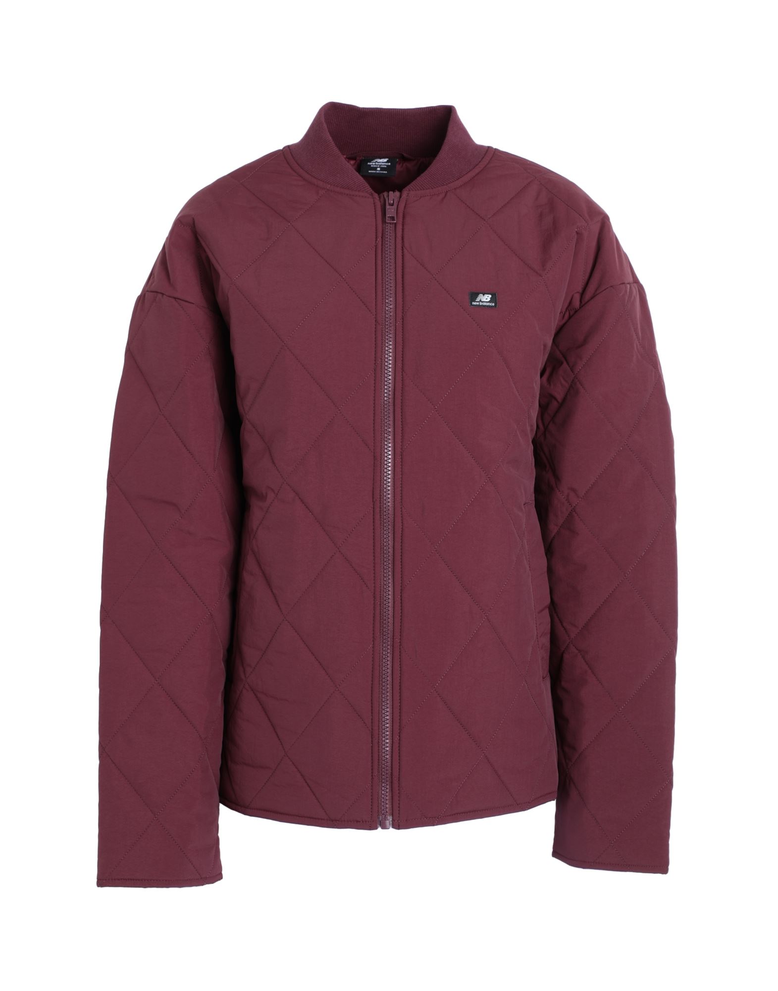 테크니컬 패브릭, 퀼팅, 브랜드 로고, 솔리드 컬러, 크루넥, 싱글브레스티드, 롱 슬리브, 내부 패딩, 지퍼 클로저, 멀티 포켓, lifestyle, 보머. 이미지