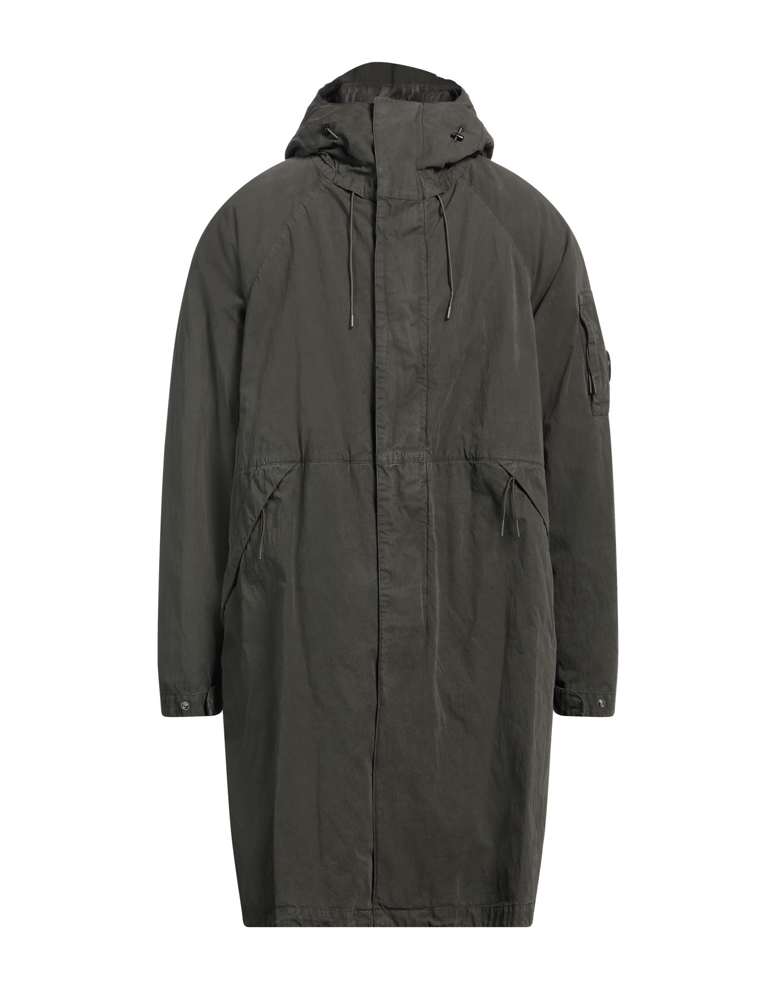 파카, 우븐, 장식 디테일 솔리드 컬러, 브랜드 로고, 후드, 싱글브레스티드, 롱 슬리브, 부분적으로 안감 처리한 내부, 스냅버튼 여밈, 지퍼 여밈, 멀티 포켓, 세탁기로 세탁, 표백 금지, 건조기 사용불가. 이미지