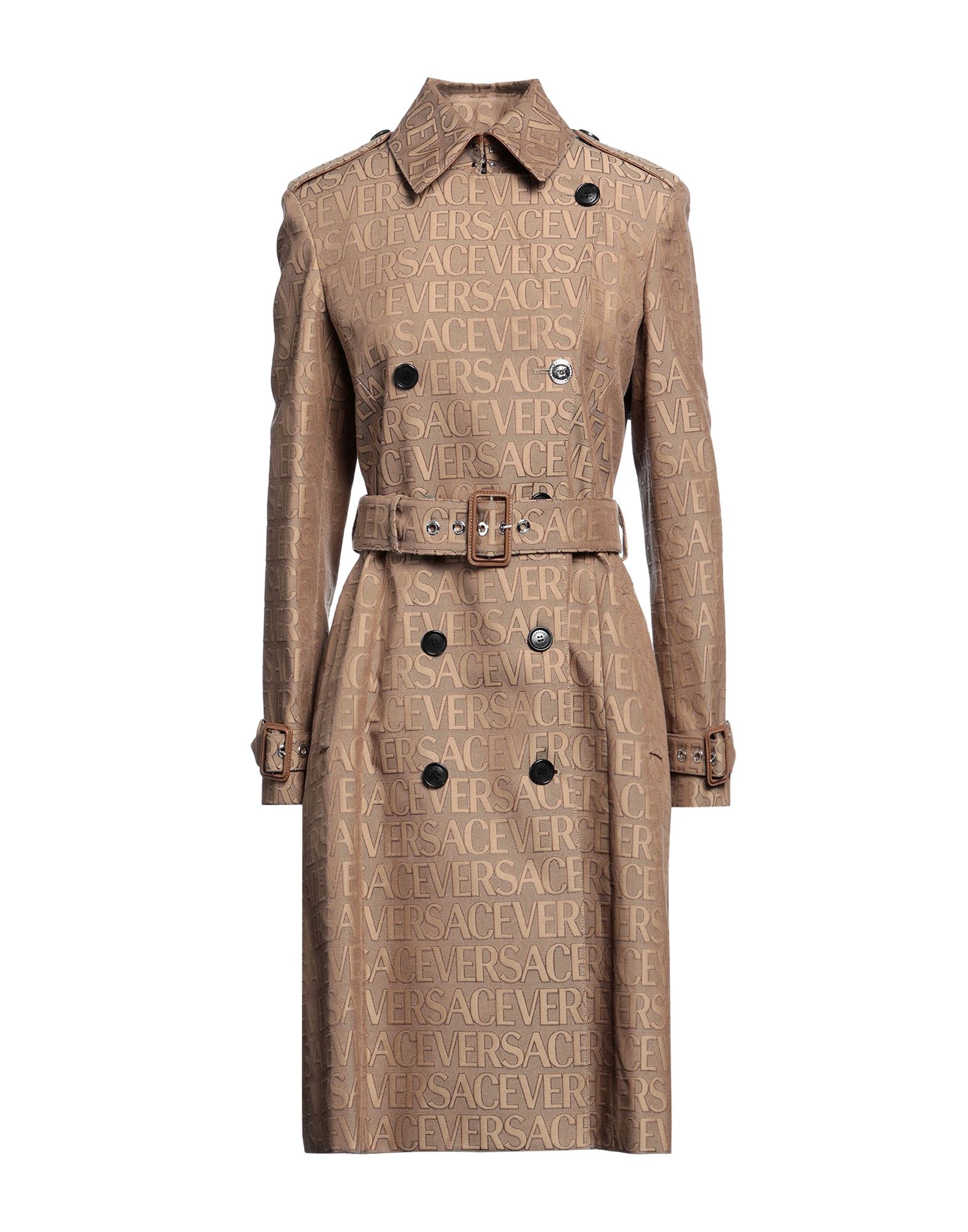 우븐, 자카드, 벨트, 탭, 로고 디자인, 라펠, 더블브레스티드, 롱 슬리브, 버클 여밈 커프스, 안감있음, 버튼 여밈, 멀티 포켓, 동물성 비섬유 자재 함유, 드라이클리닝 금지, 표백 금지, 건조기 사용불가, 트렌치 코트. 이미지