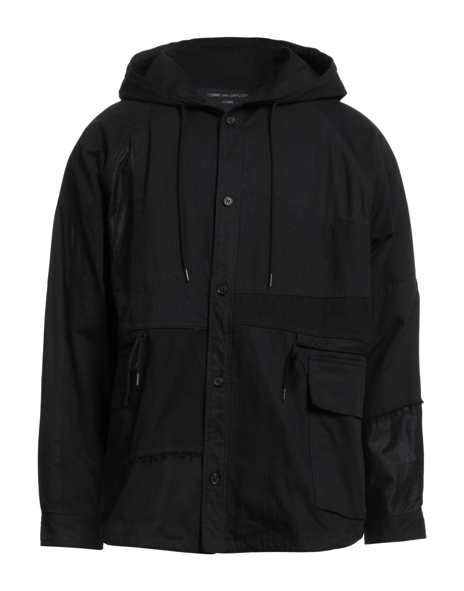 캐주얼 자켓, 개버딘, 장식 부착 없음, 솔리드 컬러, 후드, 롱 슬리브, 안감있음, 버튼 여밈, 드로스트링 웨이스트, 플랩 포켓, 세탁기 세탁 또는 드라이클리닝, 표백 금지, 건조기 사용불가. 이미지