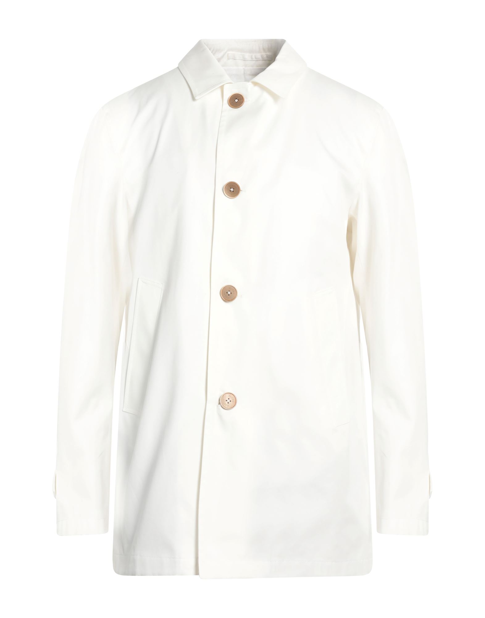 평직, 브랜드 로고, 솔리드 컬러, 클래식 칼라, 싱글브레스티드, 롱 슬리브, 안감있음, 버튼 여밈, 멀티 포켓, 맥코트 스타일. 이미지