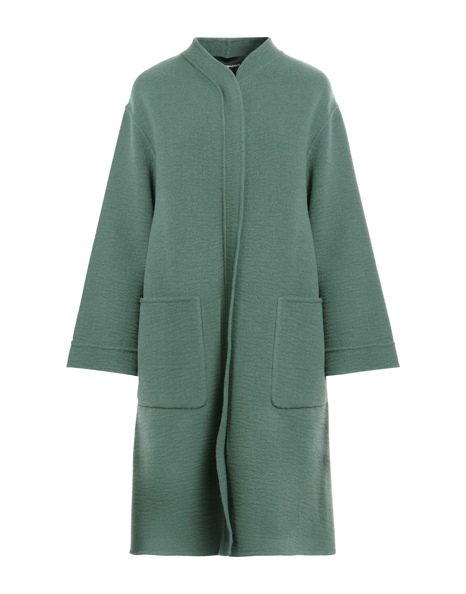 플란넬, 장식 부착 없음, 솔리드 컬러, 크루넥, 롱 슬리브, 안감없음, 지퍼 여밈, 멀티 포켓, 드라이클리닝, 표백 금지, 건조기 사용불가, 싱글 브레스티드 코트. 이미지