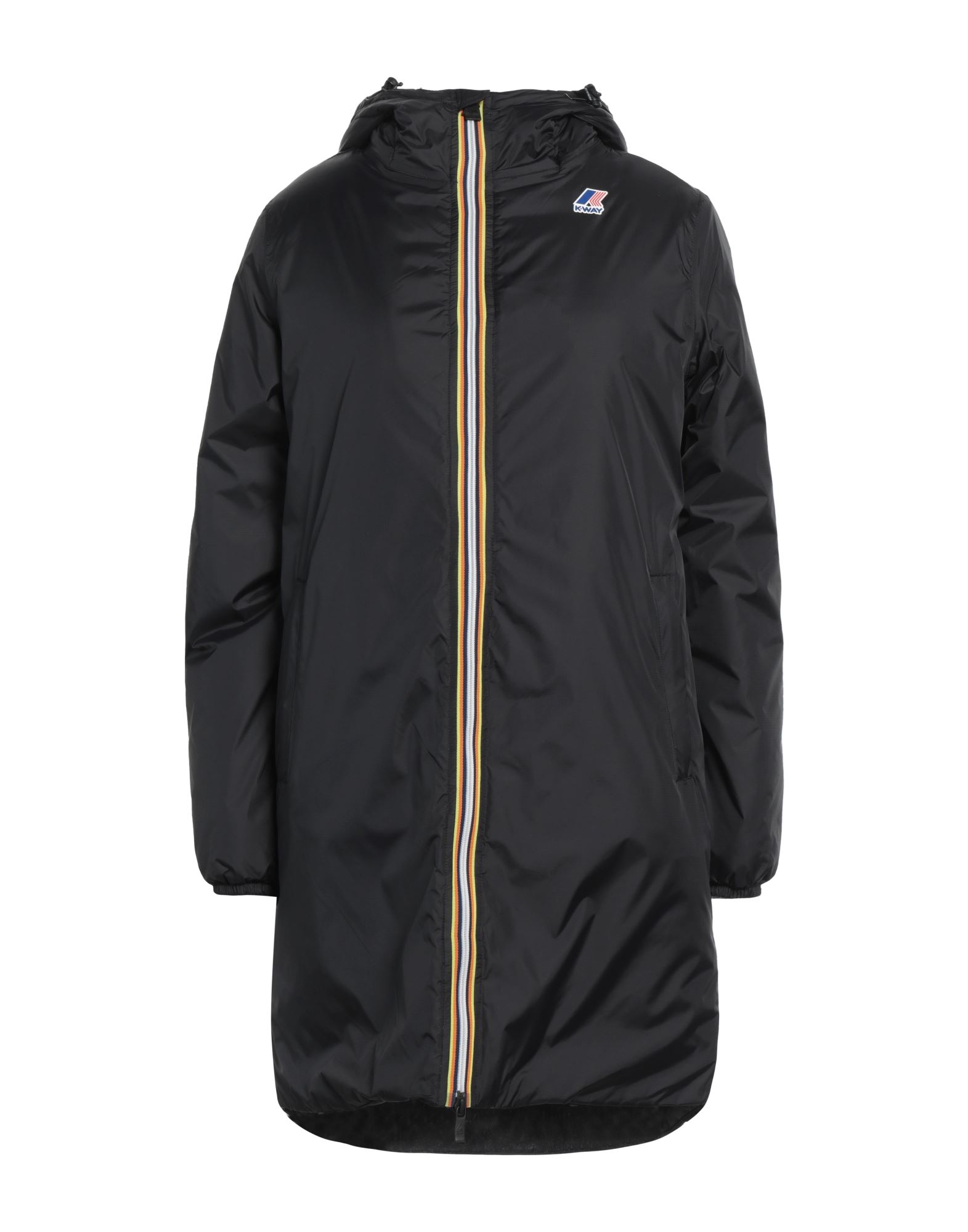 테크니컬 패브릭, 브랜드 로고, 솔리드 컬러, 후드, 싱글브레스티드, 롱 슬리브, 셰르파 패브릭 내부, 지퍼 클로저, 멀티 포켓, 싱글브레스티드 자켓. 이미지