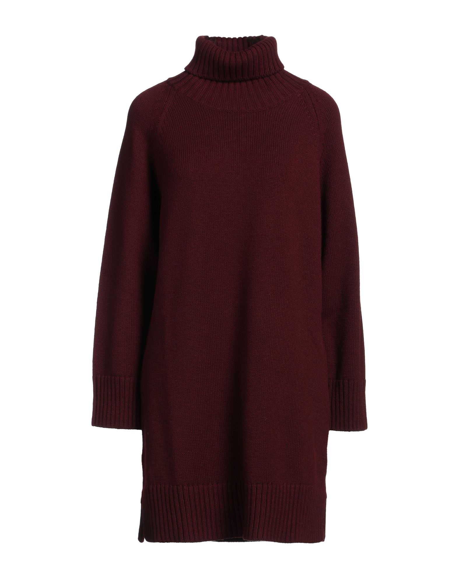 원피스 & 드레스, 니트 소재, 라이트웨이트 니트, 솔리드 컬러, 장식 부착 없음, 터틀넥, 롱 슬리브, 손세탁 또는 드라이클리닝, 표백 금지, 건조기 사용불가. 이미지