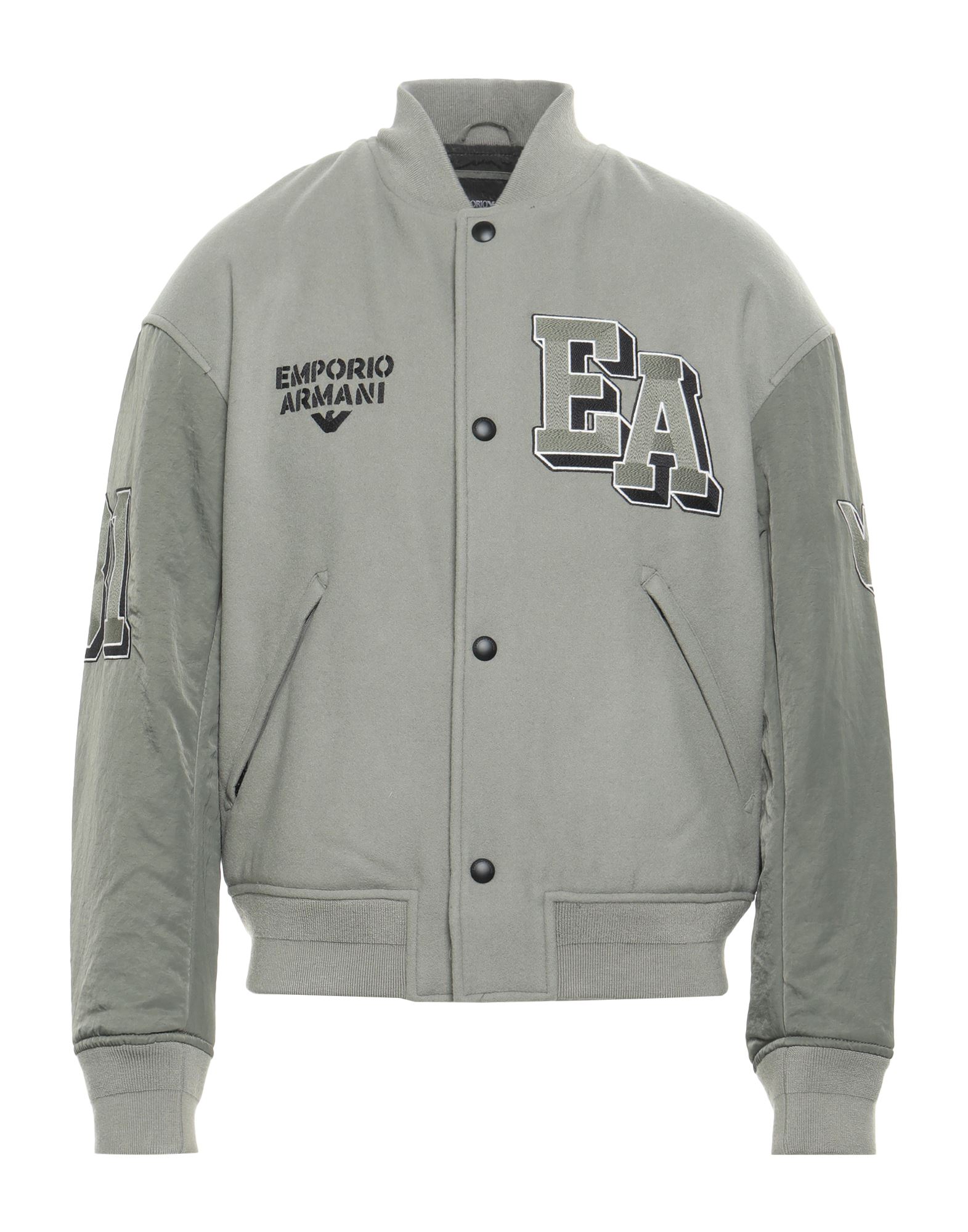 바시티 자켓, 펠트, 테크니컬 패브릭, 브랜드 로고, 자수 장식, 장식 디테일 솔리드 컬러, 크루넥, 롱 슬리브, 안감있음, 스냅버튼 여밈, 멀티 포켓, 물세탁 불가, 표백 금지, 건조기 사용불가. 이미지