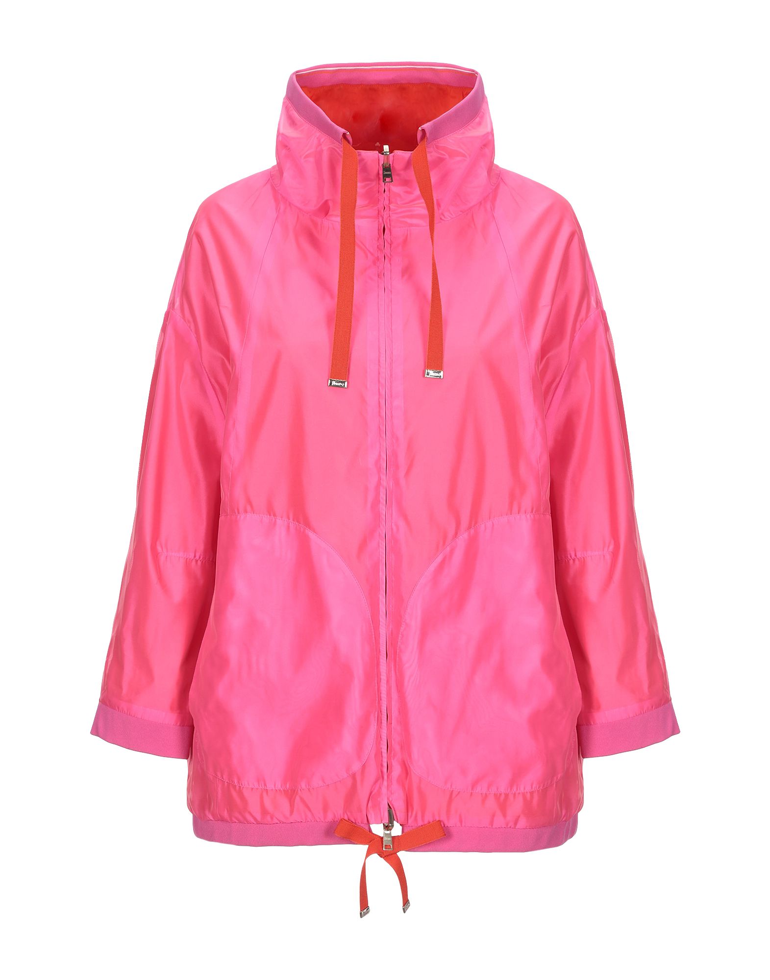 테크니컬 패브릭, 장식 부착 없음, 솔리드 컬러, 터틀넥, 싱글브레스티드, 롱 슬리브, 안감있음, 지퍼 여밈, 드로스트링 웨이스트, 멀티 포켓, 더블 페이스, 기타 아우터웨어. 이미지