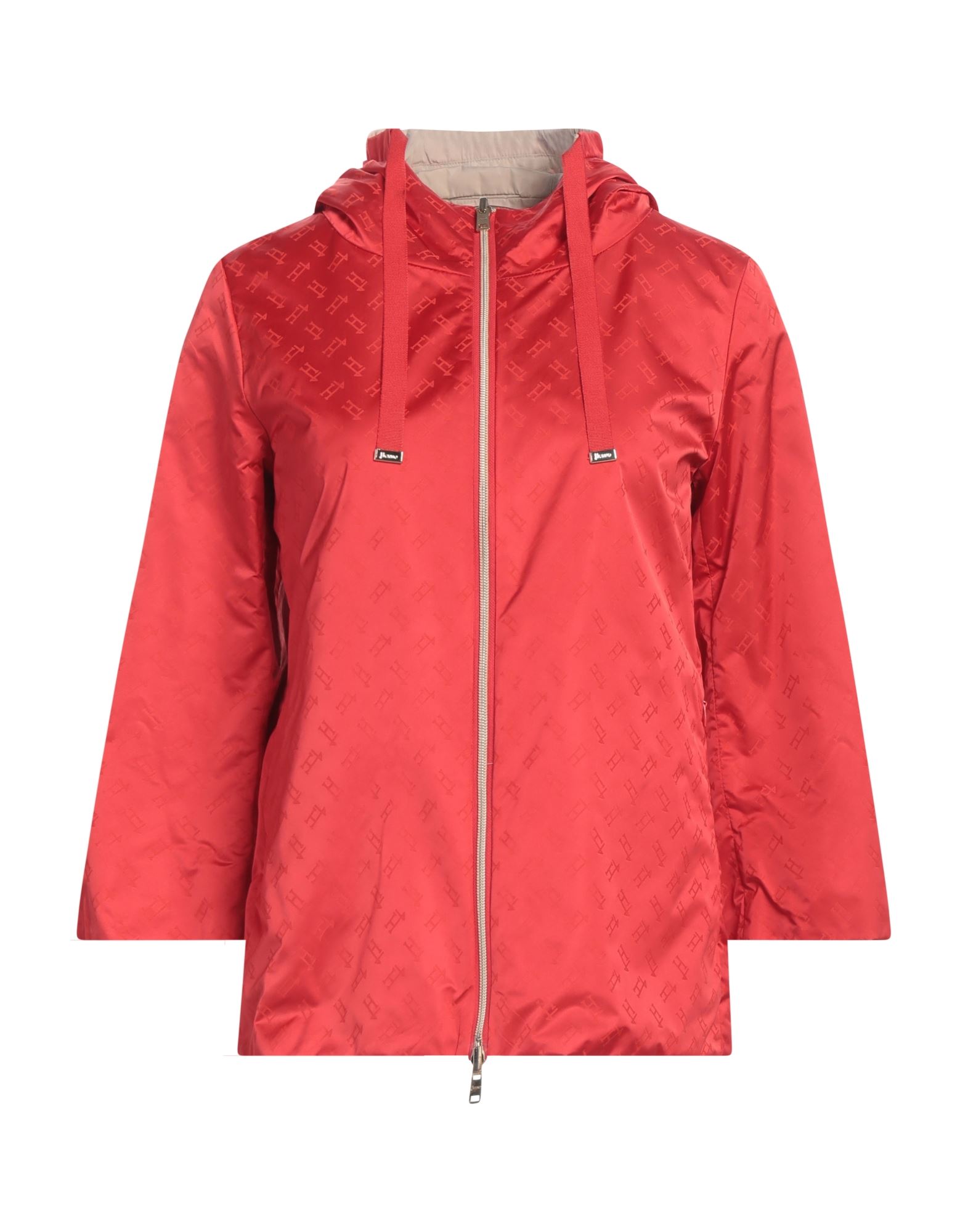 캐주얼 자켓, 테크니컬 패브릭, 로고 디자인, 브랜드 로고, 후드, 싱글브레스티드, 3/4길이 슬리브, 안감없음, 지퍼 여밈, 멀티 포켓, 더블 페이스, 세탁기 세탁 또는 드라이클리닝, 건조기 사용불가. 이미지