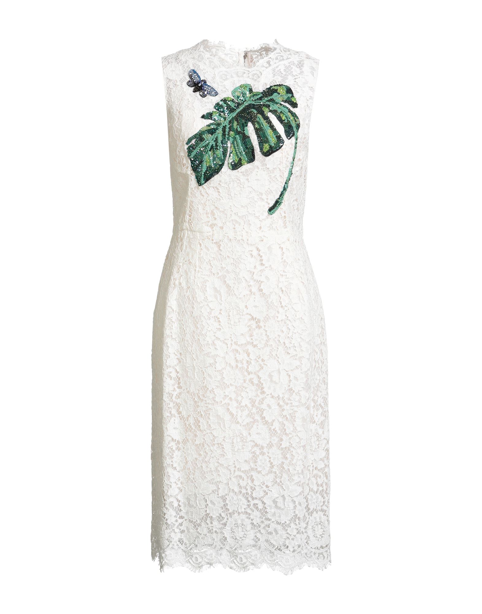 플레어 드레스, 레이스, 장식 디테일 솔리드 컬러, 크리스탈, 시퀸, 버튼 장식, 크루넥, 슬리브리스, 슬립 내장, 지퍼 여밈, 후크 여밈, 드라이클리닝, 표백 금지, 건조기 사용불가, 결혼식 하객 스타일로도 적합한 특별한 날에 어울리는 우아한 세레모니 룩. 이미지