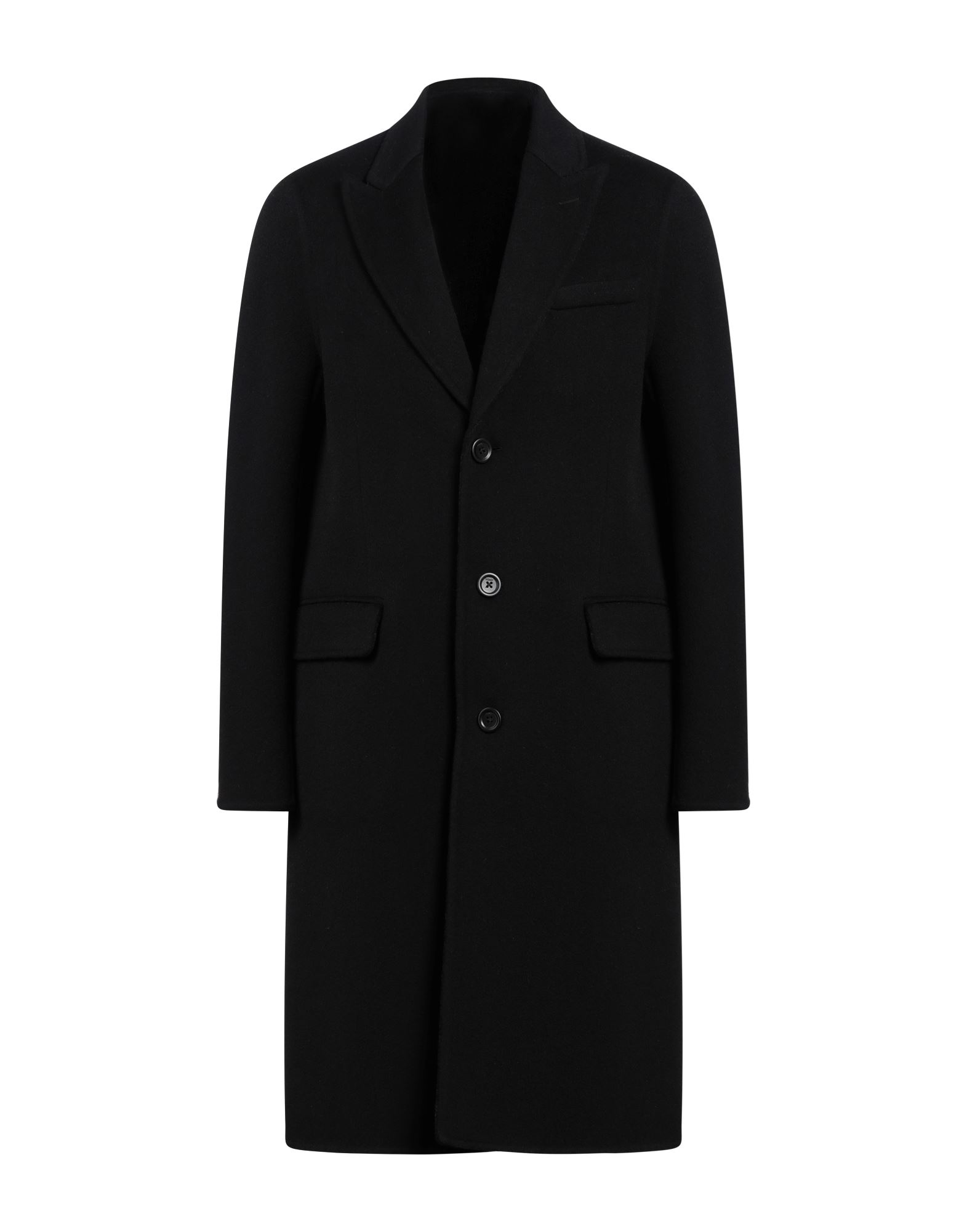 펠트, 브랜드 로고, 솔리드 컬러, 라펠, 롱 슬리브, 안감없음, 버튼 여밈, 멀티 포켓, 드라이클리닝, 표백 금지, 건조기 사용불가, 싱글 브레스티드 코트. 이미지