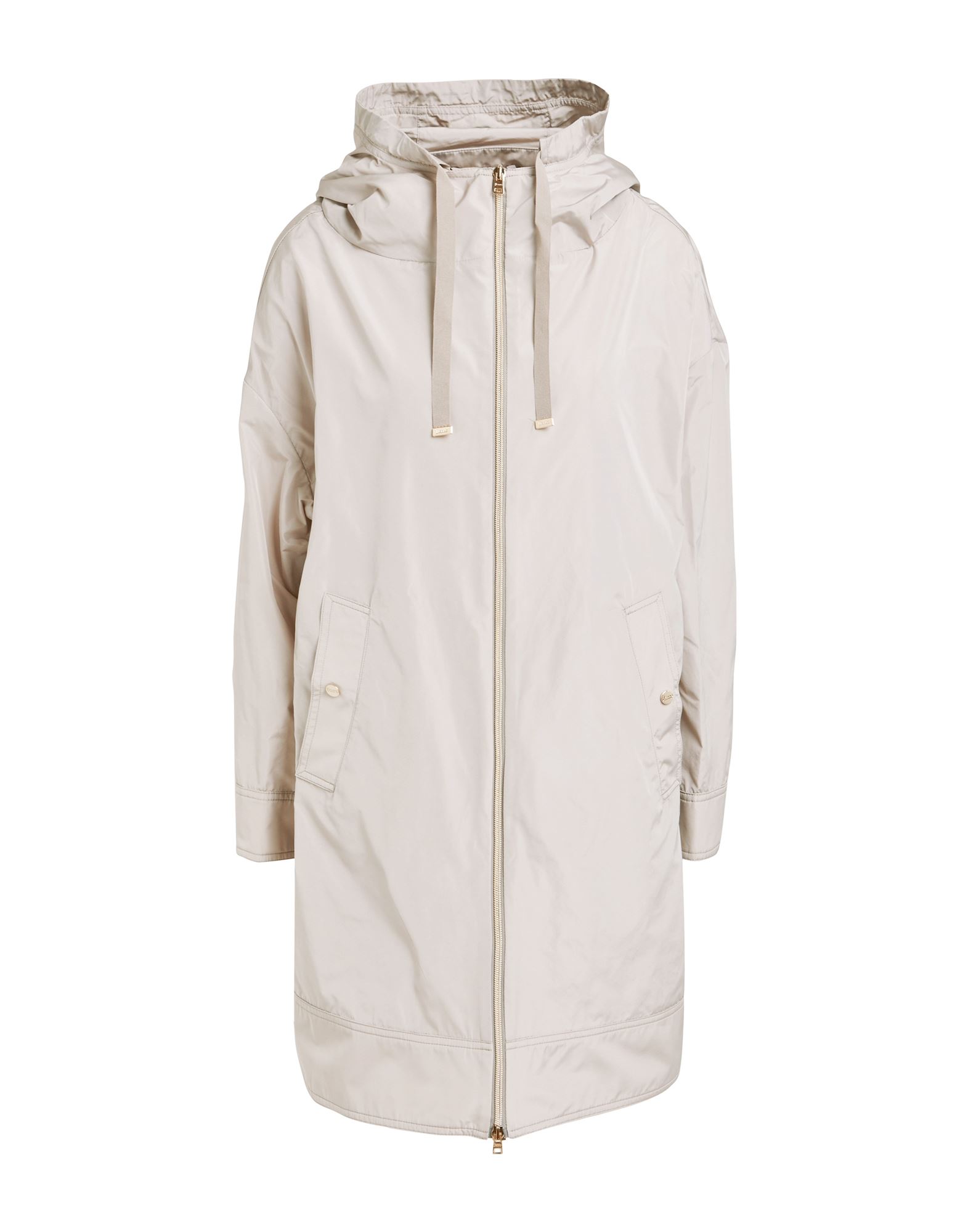 파카, 테크니컬 패브릭, 브랜드 로고, 솔리드 컬러, 후드, 롱 슬리브, 안감없음, 지퍼 여밈, 엘라스틱 웨이스트라인, 웰트 포켓, 드라이클리닝, 표백 금지, 건조기 사용불가. 이미지