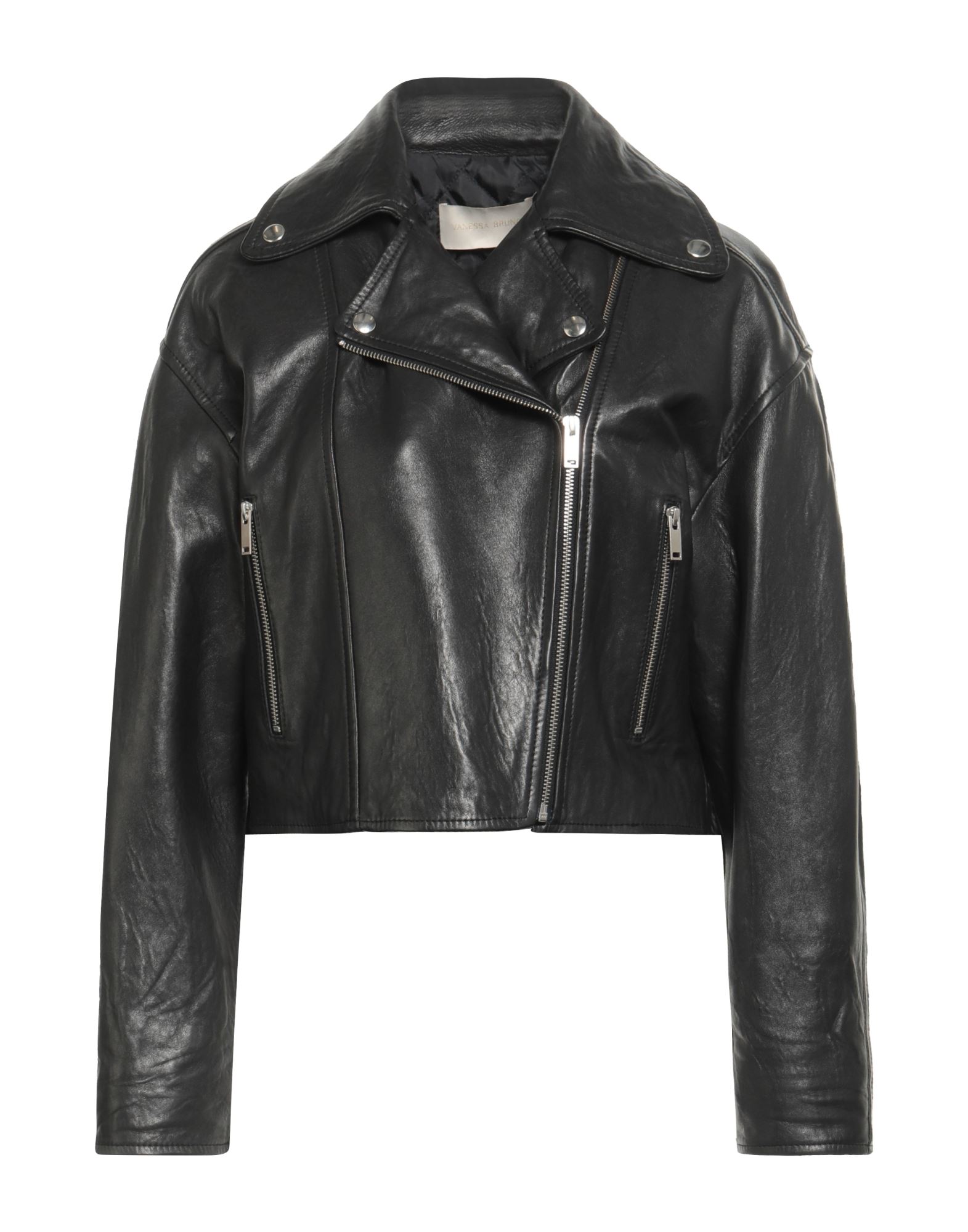 바이커 자켓, 가죽, 장식 부착 없음, 솔리드 컬러, 라펠, 싱글브레스티드, 롱 슬리브, 안감있음, 지퍼 여밈, 멀티 포켓, 지퍼 포켓, 동물성 비섬유 자재 함유, 전문 세탁 또는 드라이클리닝, 표백 금지, 건조기 사용불가, 이 브랜드는 사이즈가 크게 나옵니다. 이미지