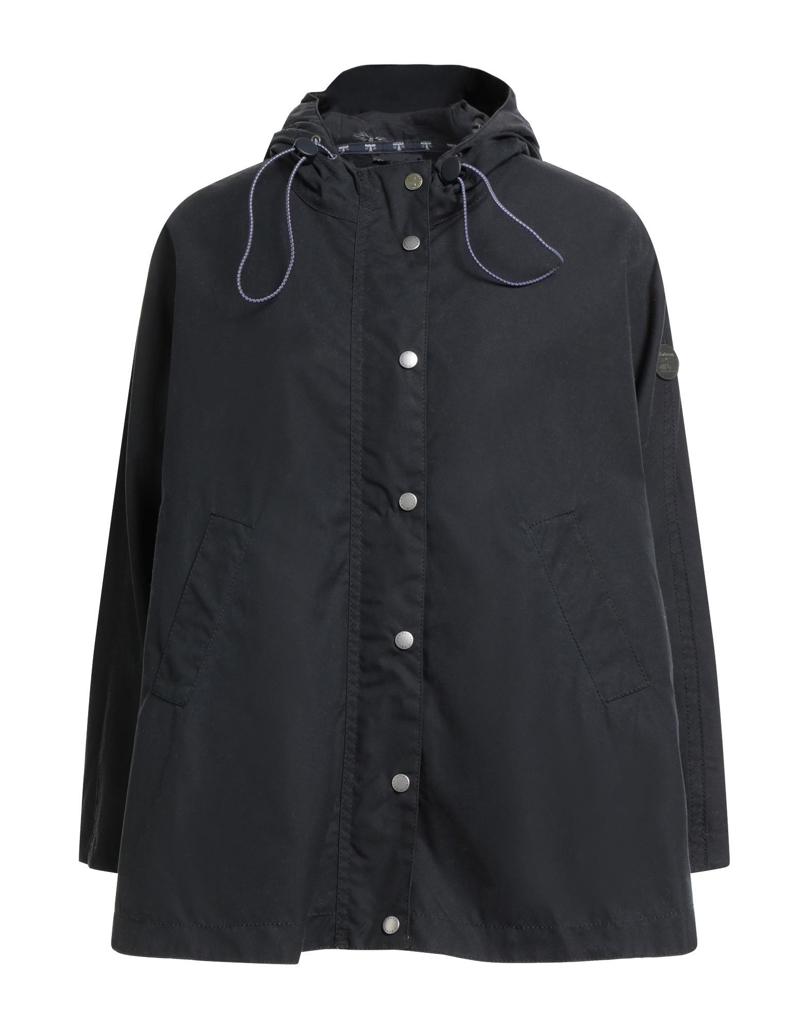 케이프, 우븐, 브랜드 로고, 솔리드 컬러, 클래식 칼라, 싱글브레스티드, 롱 슬리브, 안감있음, 지퍼 여밈, 멀티 포켓, 세탁기 세탁 또는 드라이클리닝, 건조기 사용불가, 이 브랜드는 사이즈가 작게 나옵니다. 이미지