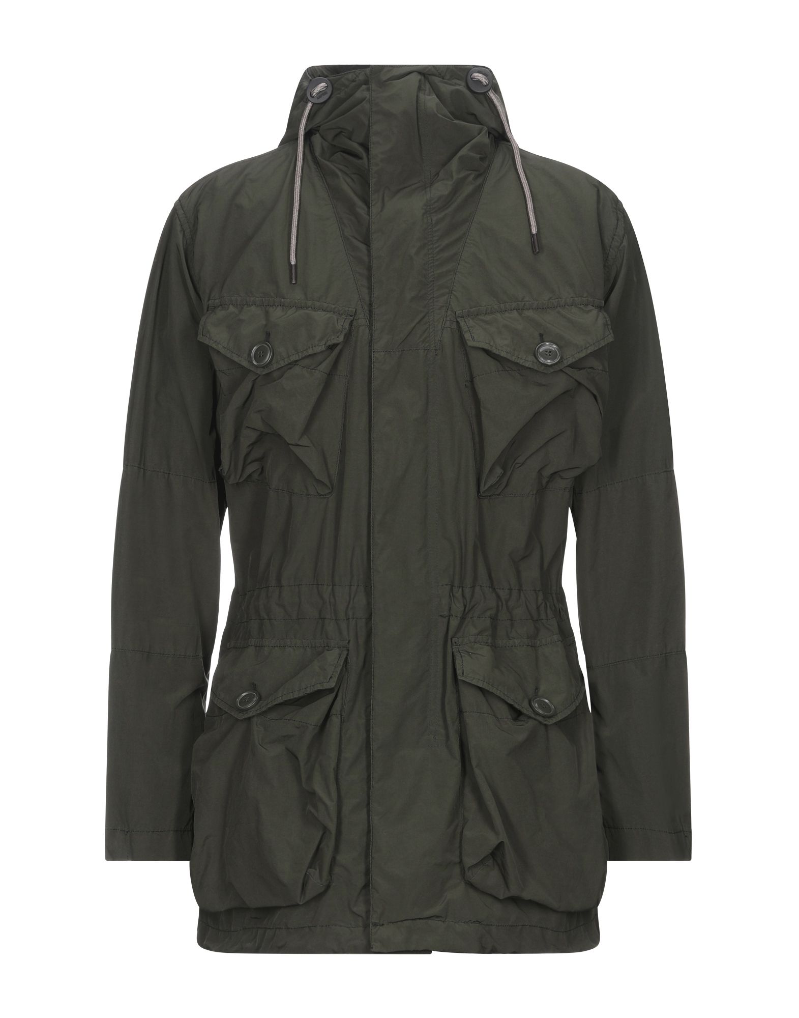 파카, 테크니컬 패브릭, 솔리드 컬러, 장식 부착 없음, 후드, 싱글브레스티드, 롱 슬리브, 부분적으로 안감 처리한 내부, 스냅버튼 여밈, 지퍼 여밈, 드로스트링 웨이스트, 멀티 포켓, 내부 포켓, 세탁기 세탁 또는 드라이클리닝, 표백 금지, 건조기 사용불가. 이미지