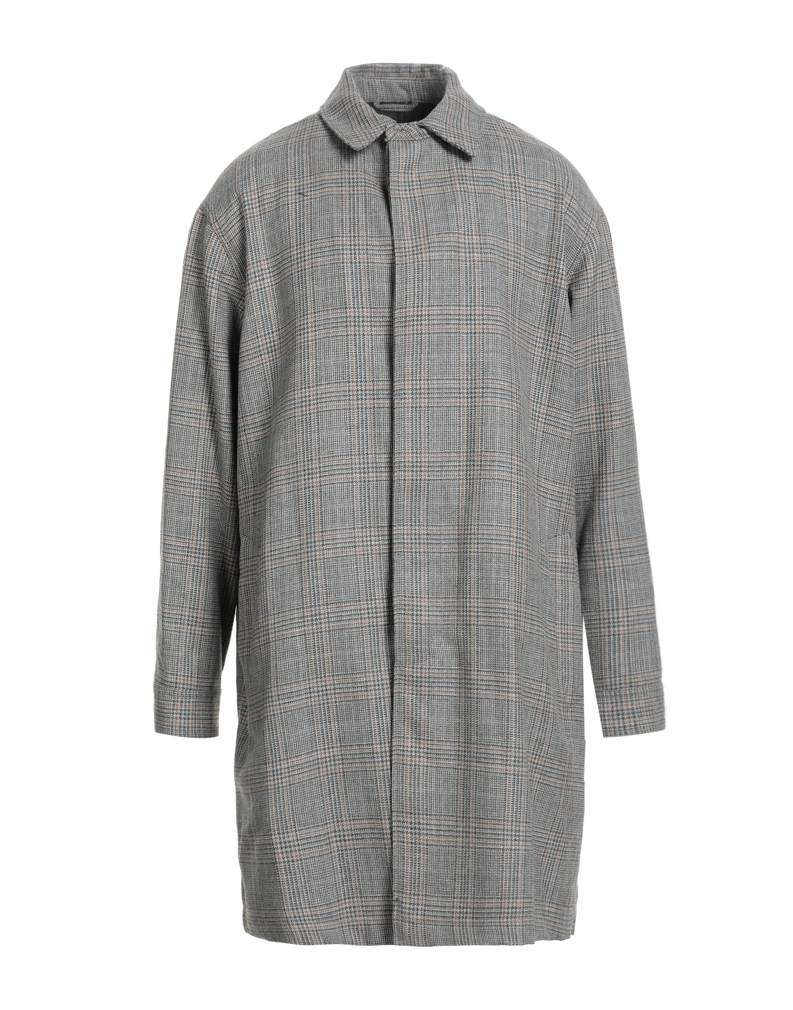 싱글 브레스티드 코트, 플란넬, 장식 부착 없음, 프린스 오브 웨일스, 클래식 칼라, 롱 슬리브, 버튼 커프스, 안감있음, 버튼 여밈, 슬릿 포켓, 드라이클리닝, 표백 금지, 건조기 사용불가. 이미지