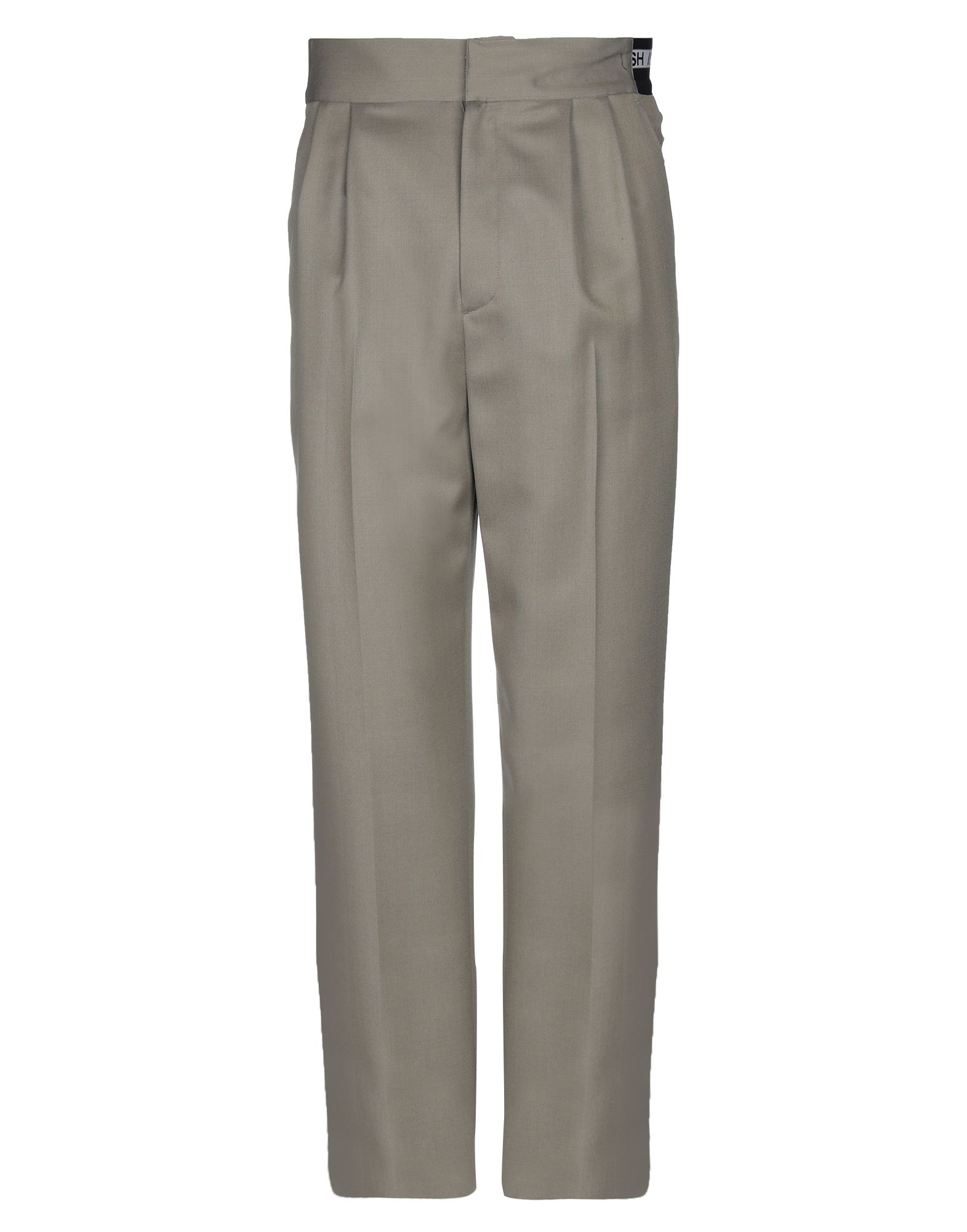 테일러드 팬츠, 트윌, 솔리드 컬러, 브랜드 로고, 스트레이트 레그, 레귤러 핏, 멀티 포켓. 이미지