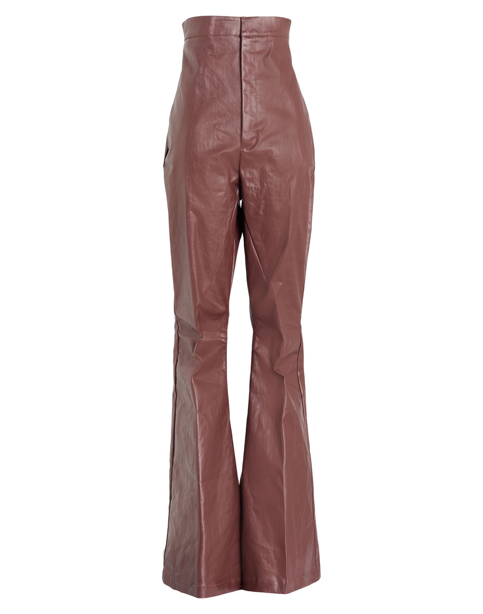 플레어 진, 데님, 코팅 효과, 솔리드 컬러, 장식 부착 없음, 컬러 워싱, 하이 웨이스트, 스키니, 버튼 여밈, 지퍼 여밈, 슬릿 포켓, 웰트 포켓, 손세탁, 표백 금지, 건조기 사용불가. 이미지