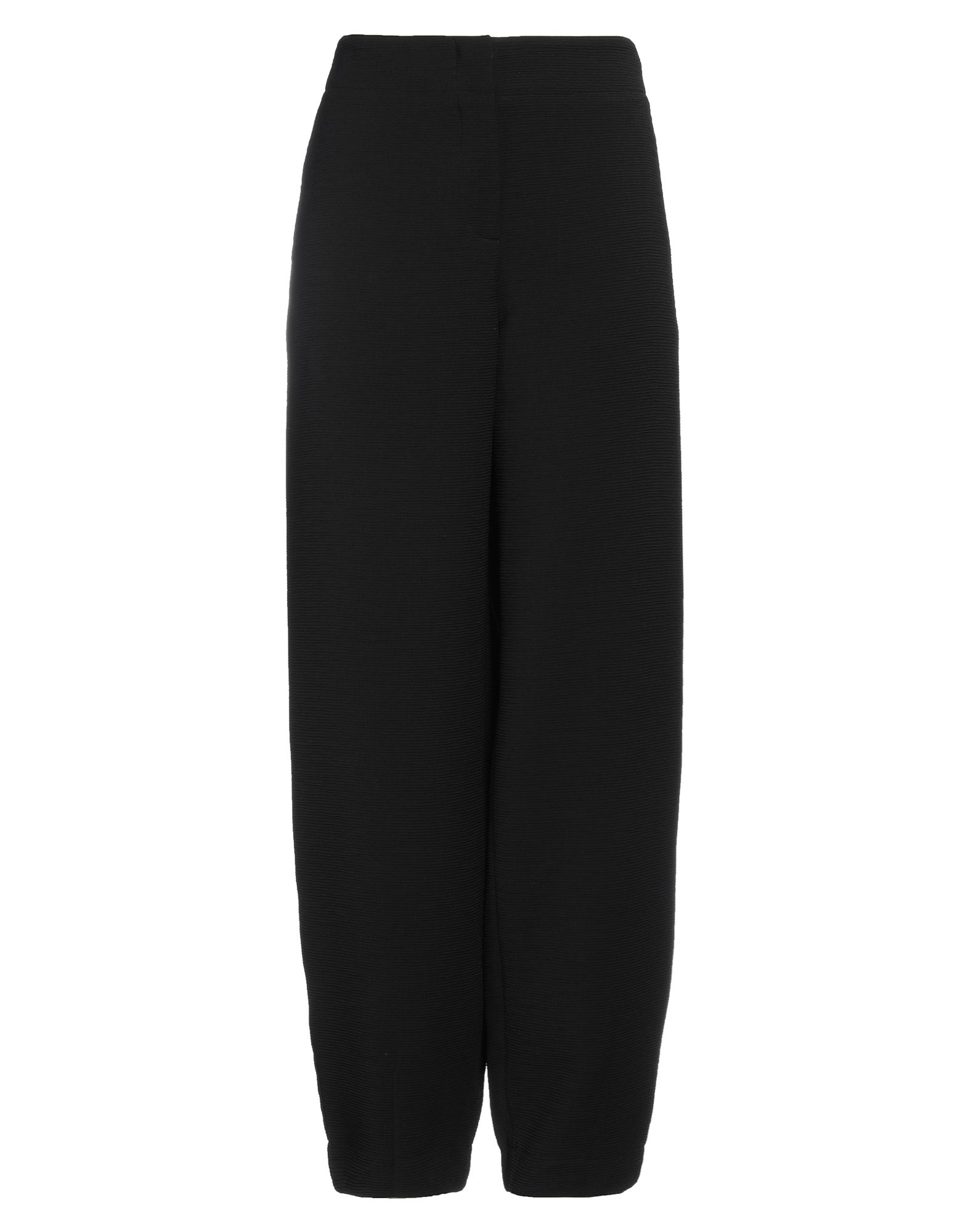 크레이프, 장식 부착 없음, 솔리드 컬러, 하이 웨이스트, 테이퍼드 레그, 레귤러 핏, 지퍼 클로저, 훅&아이, 멀티 포켓, 치노. 이미지