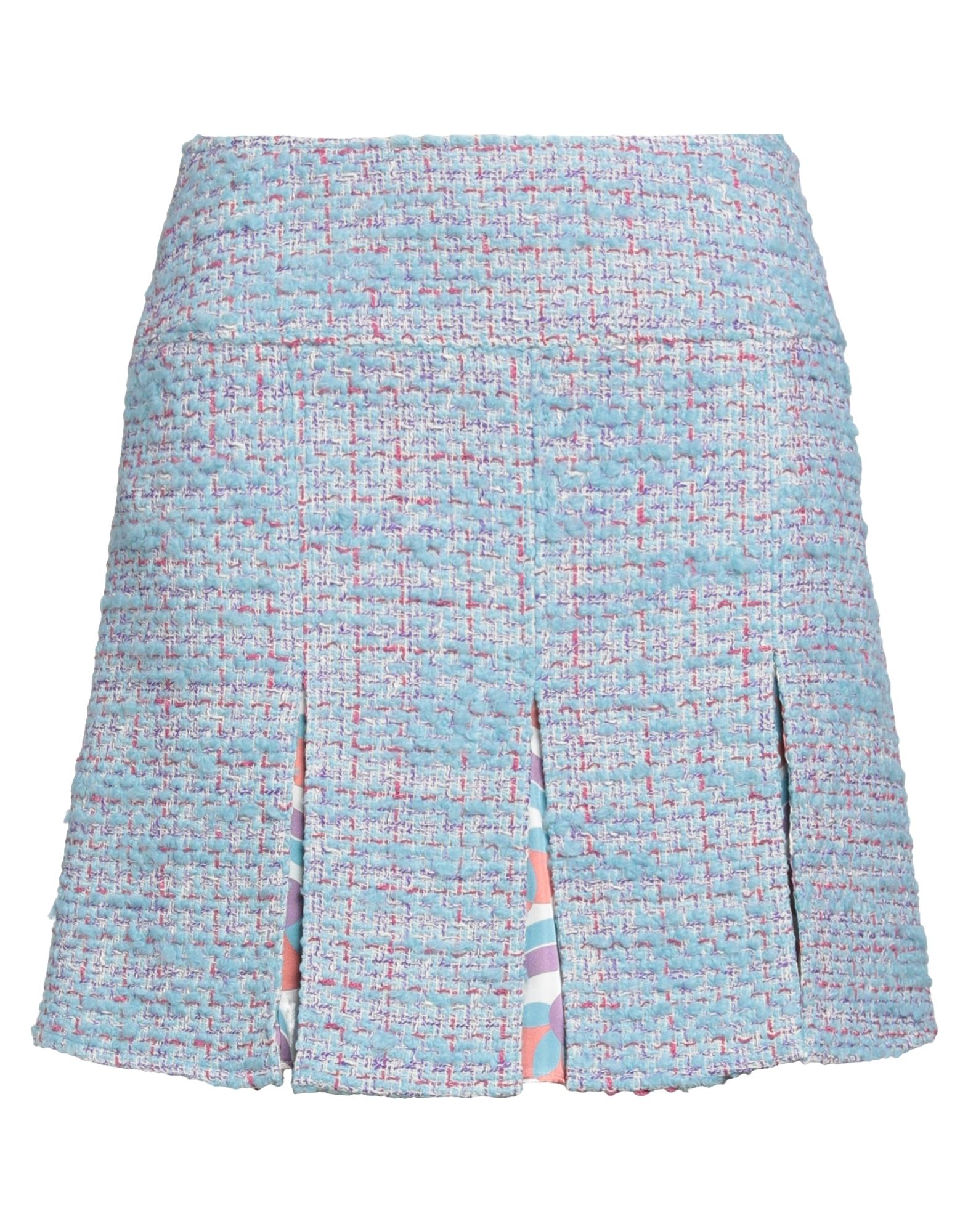 플레어 스커트, 트위드, 새틴, 멀티컬러 패턴, 장식 부착 없음, 안감있음, 지퍼 여밈, 포켓 없음, 드라이클리닝, 표백 금지, 건조기 사용불가. 이미지