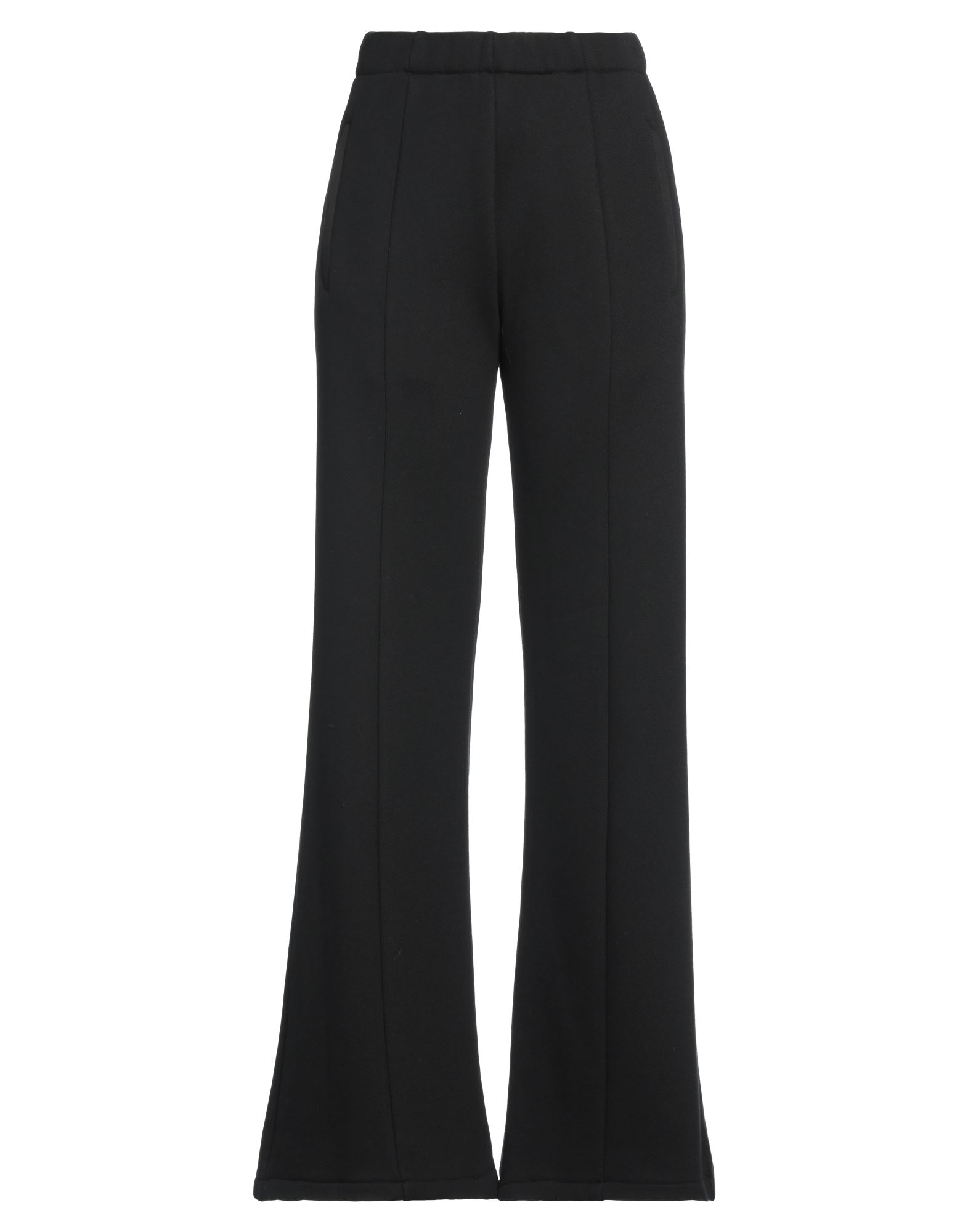 플리스, 장식 부착 없음, 솔리드 컬러, 하이 웨이스트, 플레어 레그 스타일, 컴포트 핏, 멀티 포켓, 스포츠. 이미지