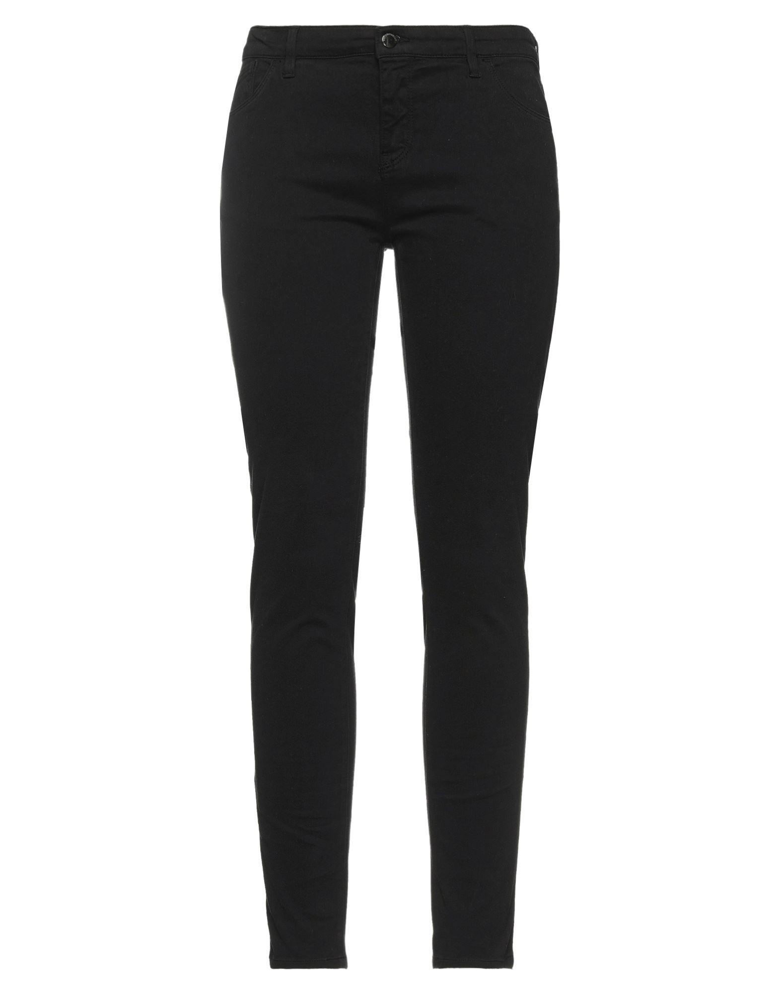 스키니 팬츠, 우븐, 솔리드 컬러, 장식 부착 없음, 노멀 웨이스트, 레귤러 핏, 버튼 여밈, 지퍼 여밈, 멀티 포켓, 스트레치. 이미지