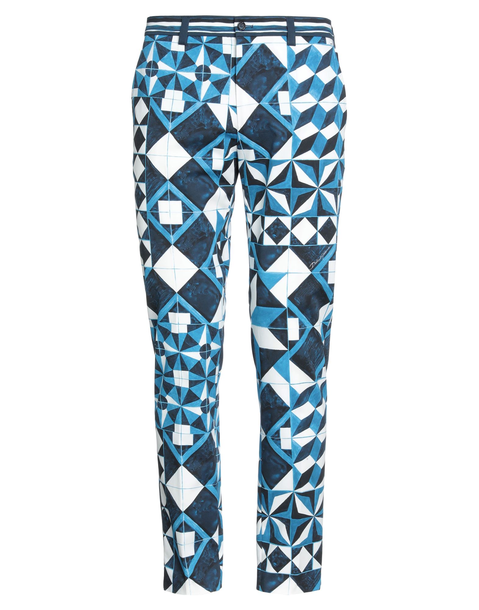 캐주얼 팬츠, 우븐, 시그니처 프린트, 브랜드 로고, 노멀 웨이스트, 테이퍼드 레그, 레귤러 핏, 버튼 여밈, 지퍼 여밈, 멀티 포켓, 스트레치. 이미지