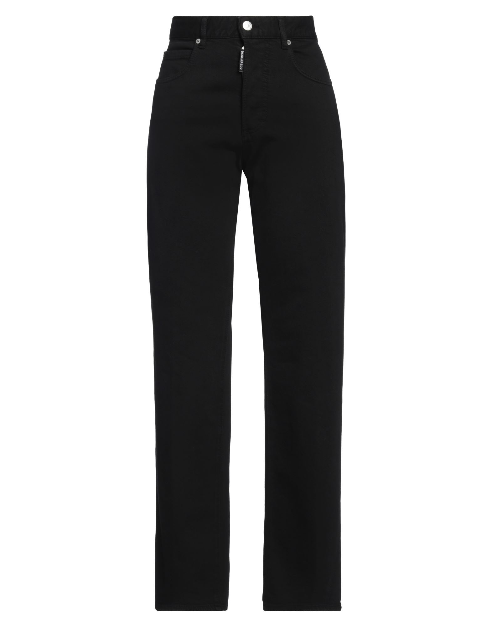 데님, 브랜드 로고, 솔리드 컬러, 컬러 워싱, 하이 웨이스트, 버튼 여밈, 멀티 포켓, 스트레치, 세탁기 세탁 또는 드라이클리닝, 표백 금지, 건조기 사용불가, 스트레이트 레그 진. 이미지