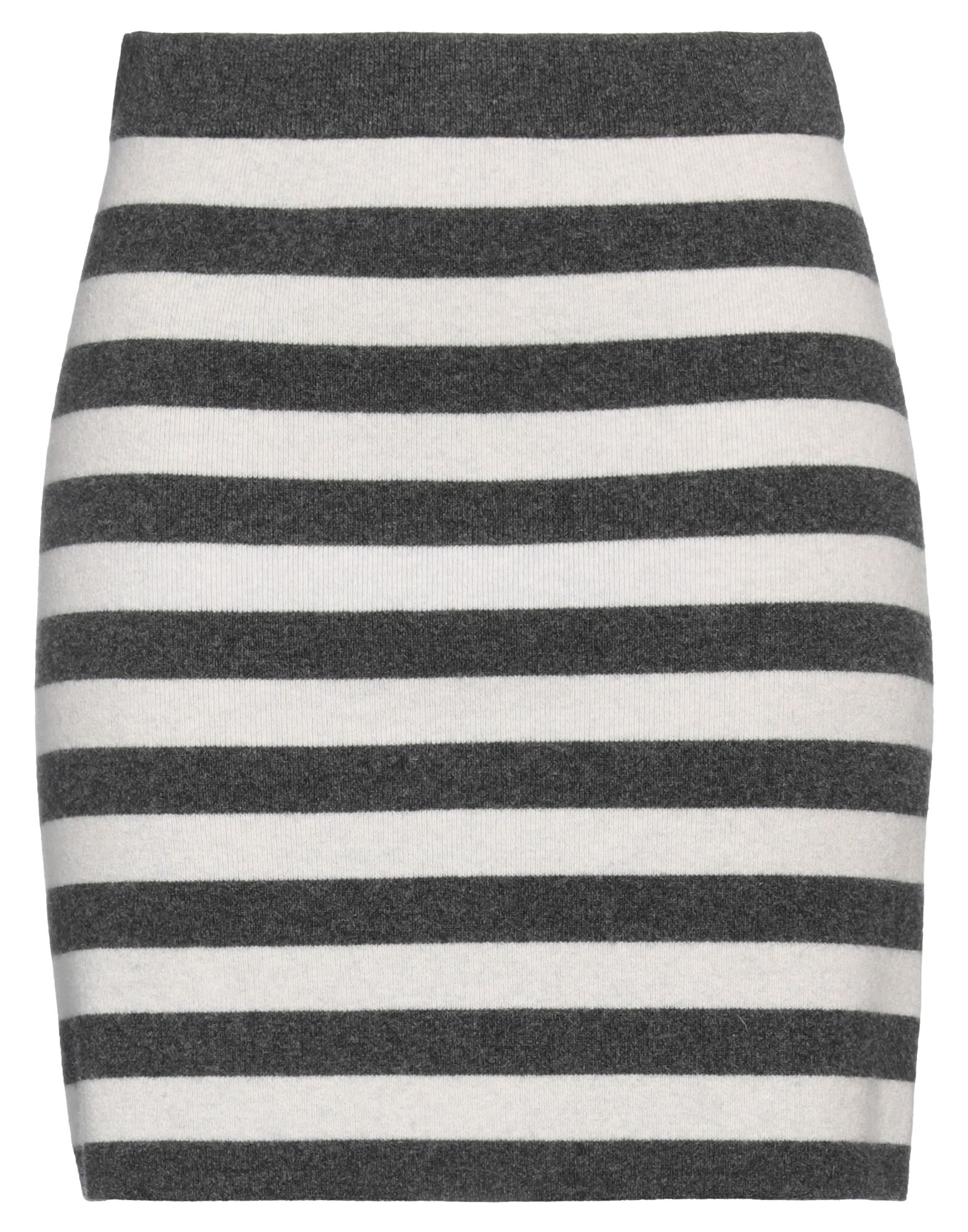 니트 소재, 미디엄웨이트 니트, 장식 부착 없음, 스트라이프, 투톤 패턴, 안감없음, 포켓 없음, 펜슬 스커트. 이미지