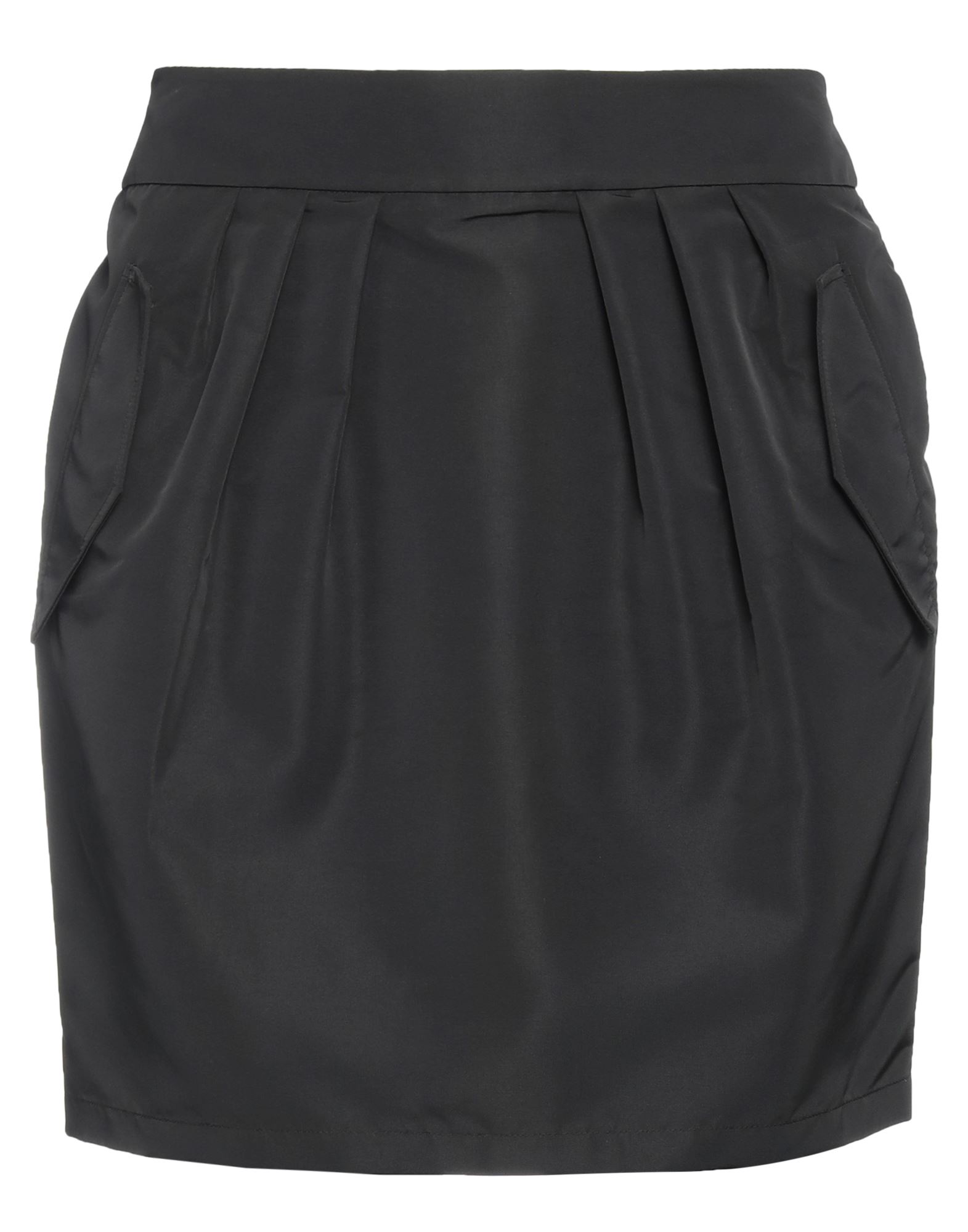 타프타, 주름 가공, 솔리드 컬러, 지퍼 여밈, 멀티 포켓, 벌룬 스커트. 이미지