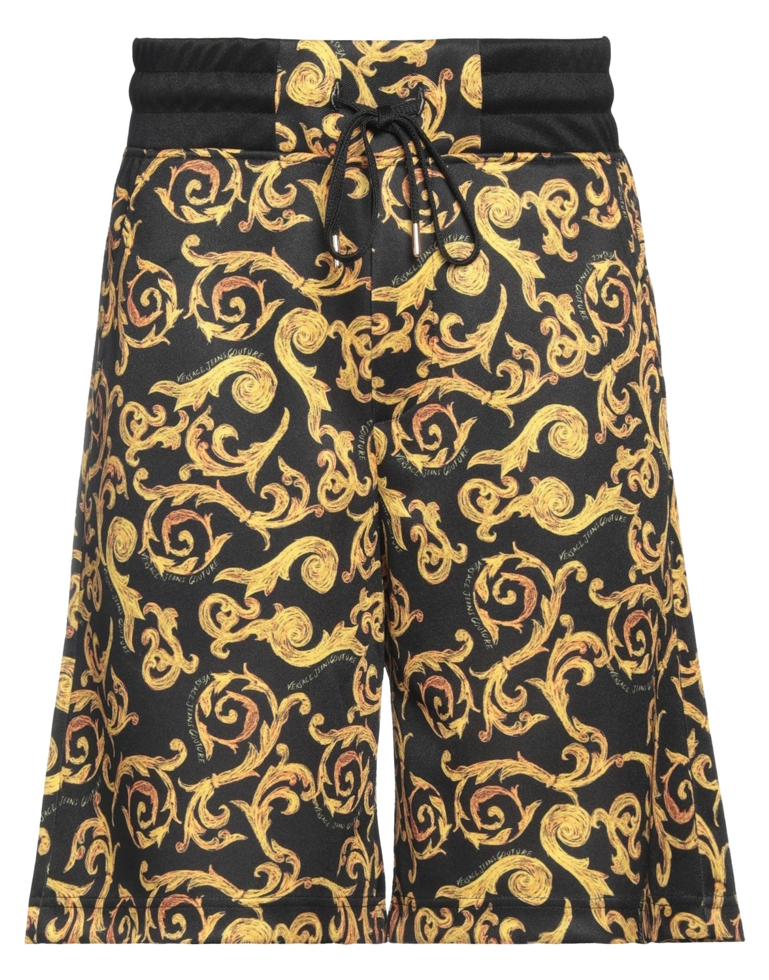 저지, 브랜드 로고, 디자이너 모티브, 하이 웨이스트, 엘라스틱 웨이스트, 드로스트링, 멀티 포켓, 기타 바지, 스몰 핏. 이미지