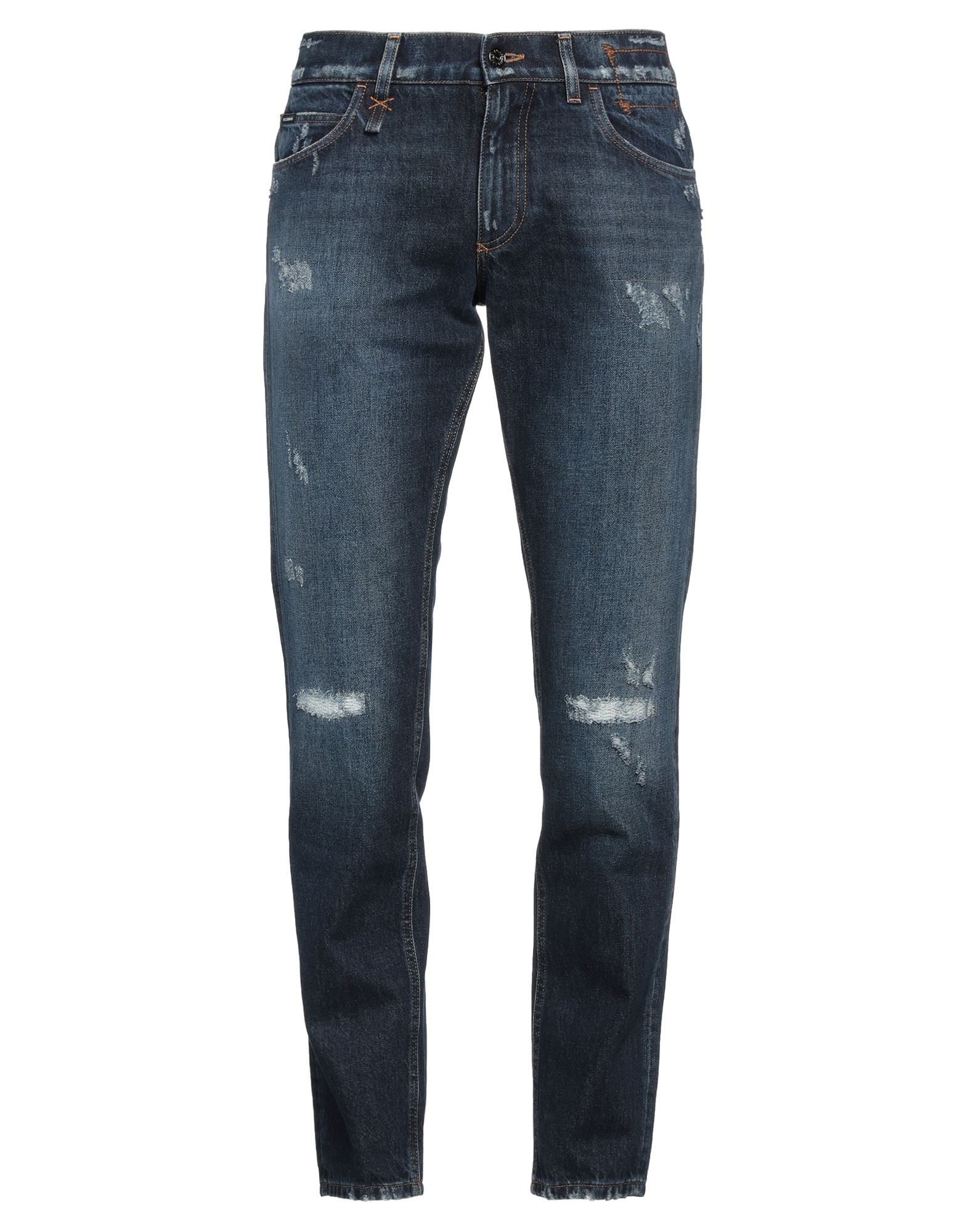 데님, 바랜 효과, 撕裂面料, 브랜드 로고, 솔리드 컬러, 노멀 웨이스트, 벨트 루프, 스트레이트 레그, 스키니, 1 버튼, 지퍼 클로저, 포켓 5개, 미디엄 워싱, 스트레이트 레그 스타일. 이미지