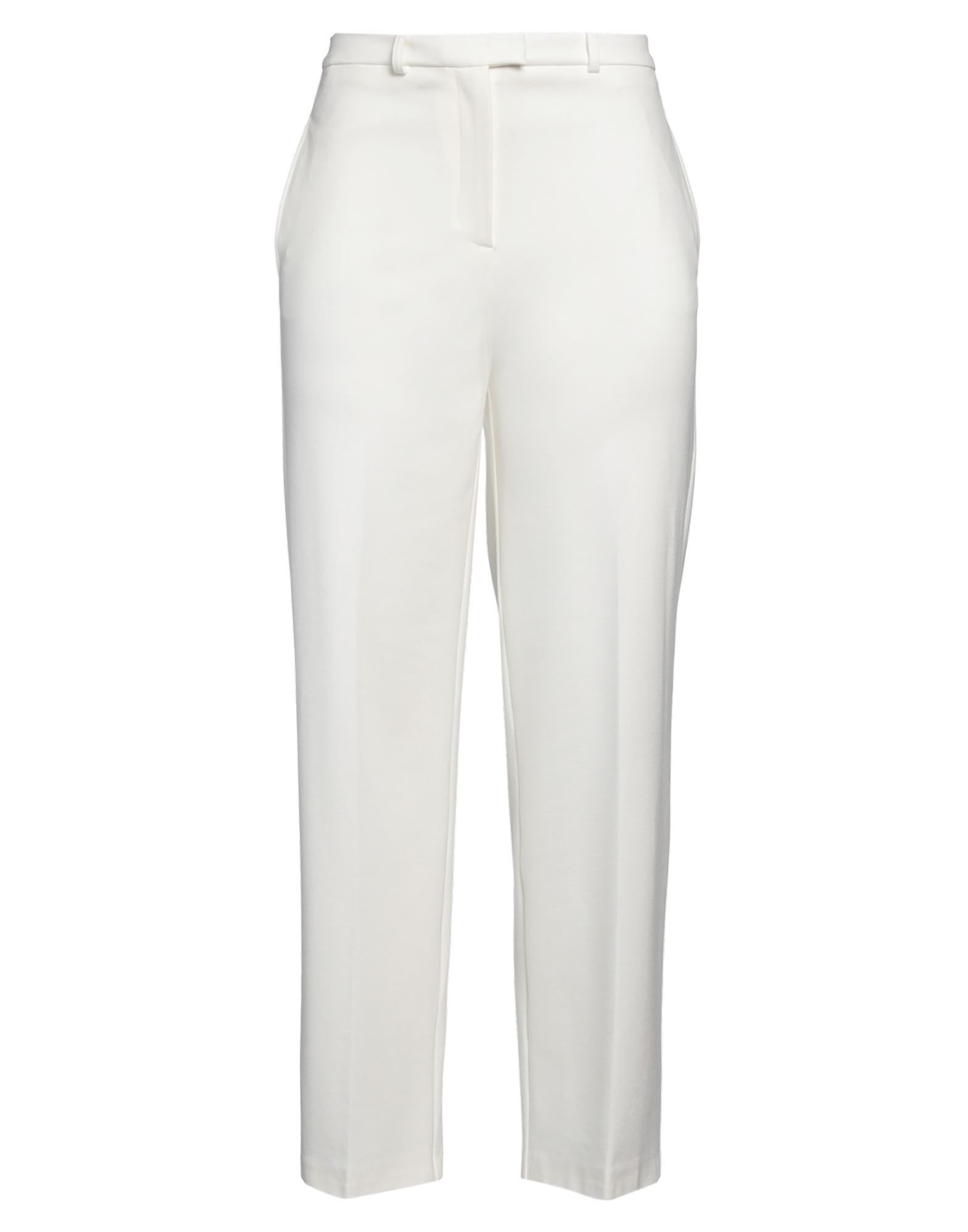 와이드 레그 팬츠, 저지, 스트레치 패브릭, 솔리드 컬러, 장식 부착 없음, 하이 웨이스트, 레귤러 핏, 지퍼 여밈, 후크 여밈, 웰트 포켓, 세탁기 세탁 또는 드라이클리닝, 표백 금지, 건조기 사용불가. 이미지