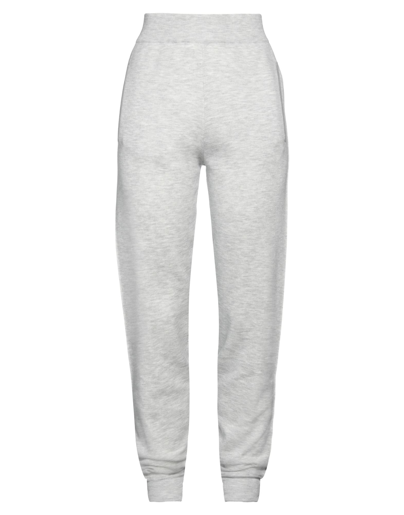 니트 소재, 멜란지 효과, 라이트웨이트 니트, 장식 부착 없음, 솔리드 컬러, 하이 웨이스트, 테이퍼드 레그, 컴포트 핏, 엘라스틱, 멀티 포켓, 스트레치, 스포츠. 이미지