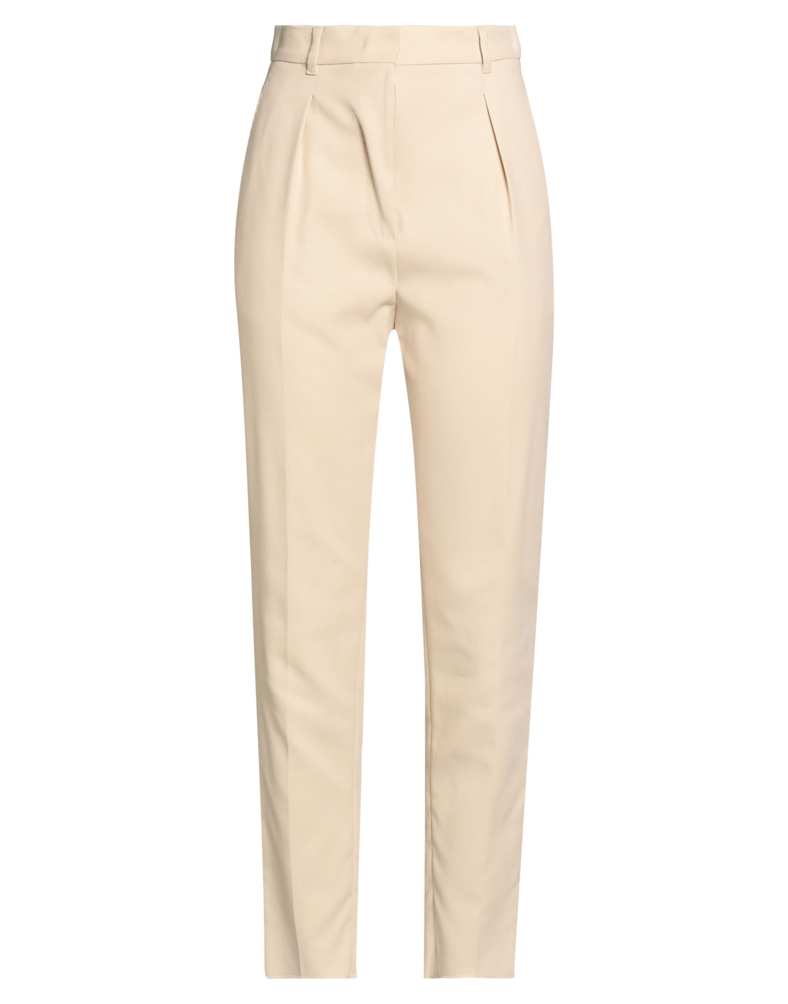 테이퍼드 팬츠, 우븐, 솔리드 컬러, 다트, 하이 웨이스트, 벨트 루프, 레귤러 핏, 지퍼 여밈, 후크 여밈, 슬릿 포켓, 손세탁 또는 드라이클리닝, 표백 금지, 건조기 사용불가. 이미지