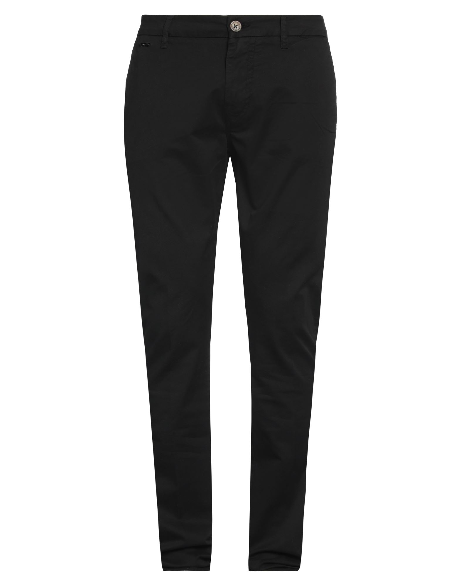 캐주얼 팬츠, 트윌, 솔리드 컬러, 브랜드 로고, 노멀 웨이스트, 벨트 루프, 테이퍼드 레그, 스키니, 1 버튼, 지퍼 여밈, 멀티 포켓, 스트레치. 이미지